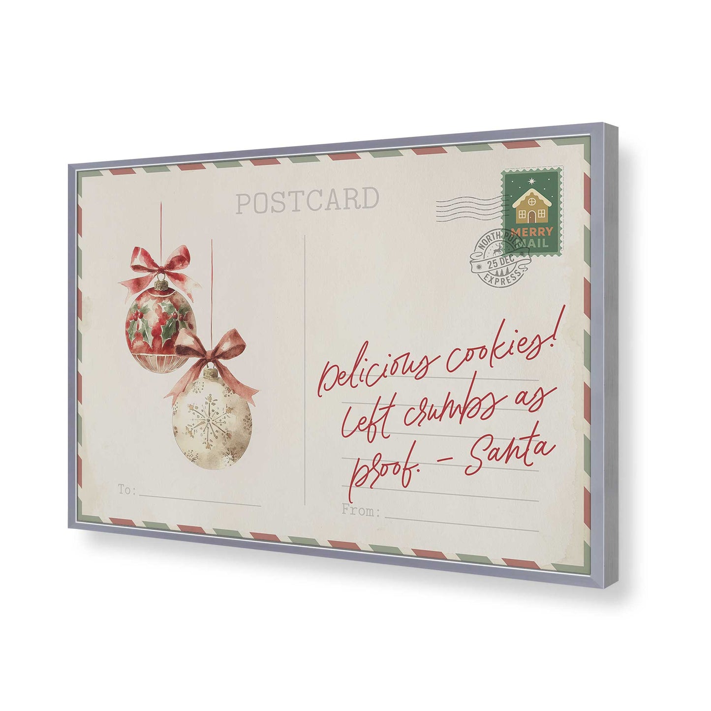 [Color:Polished Chrome], Picture of art in a Polished Chrome frame of the corner