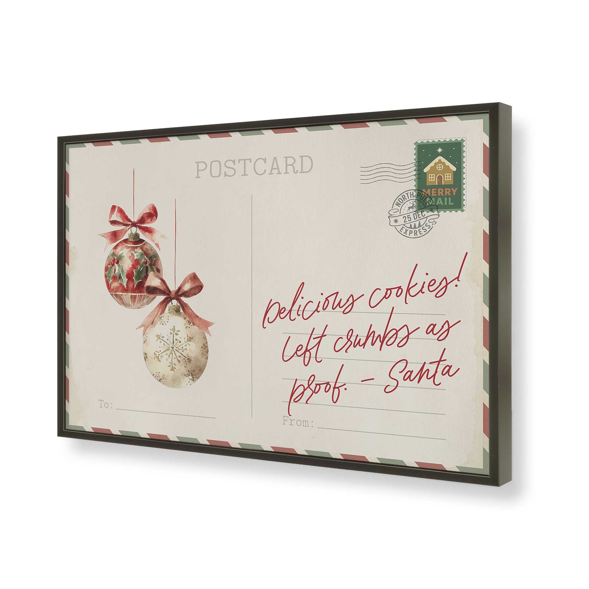 [Color:Satin Black], Picture of art in a Satin Black frame of the corner