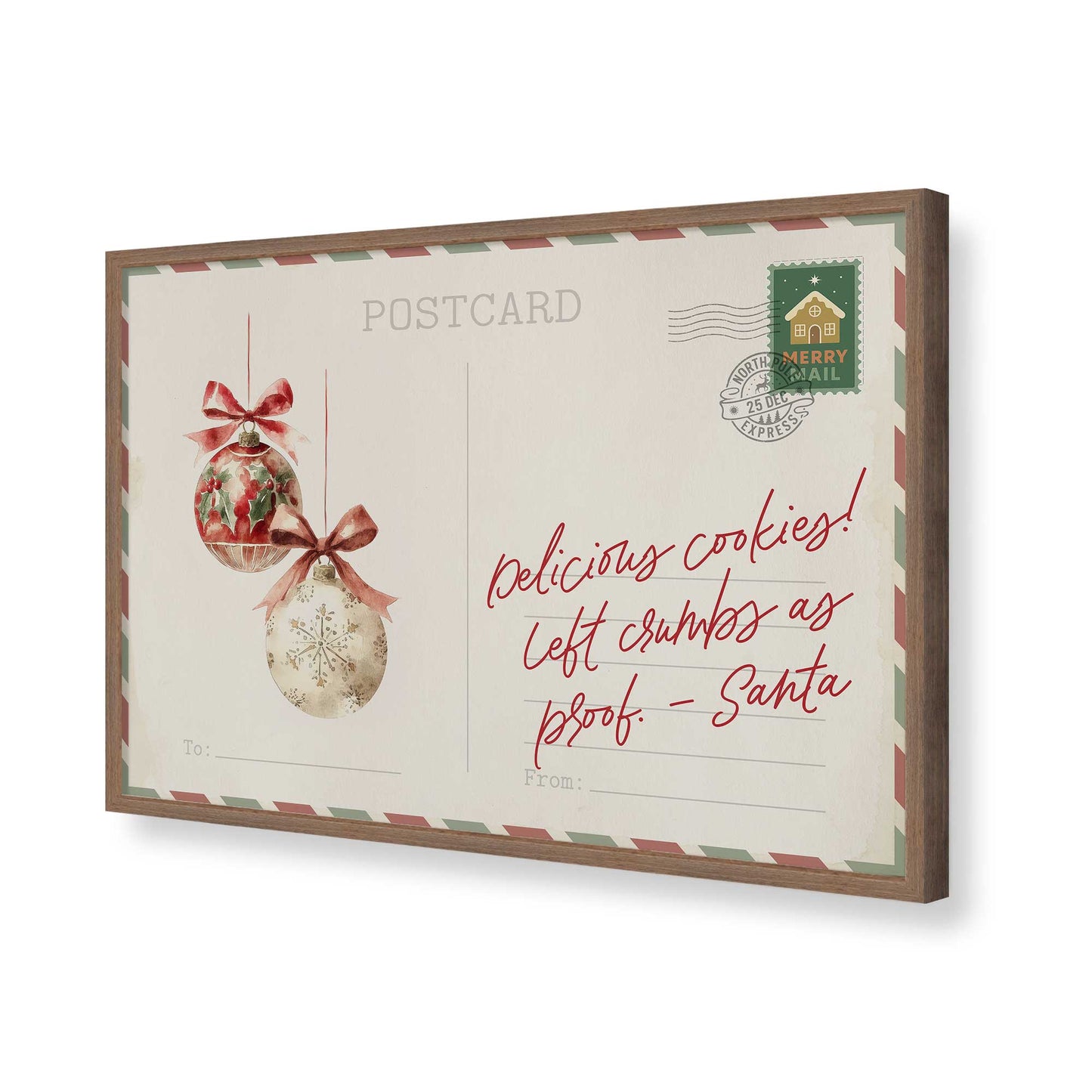 [Color:Walnut], Picture of art in a Walnut frame of the corner