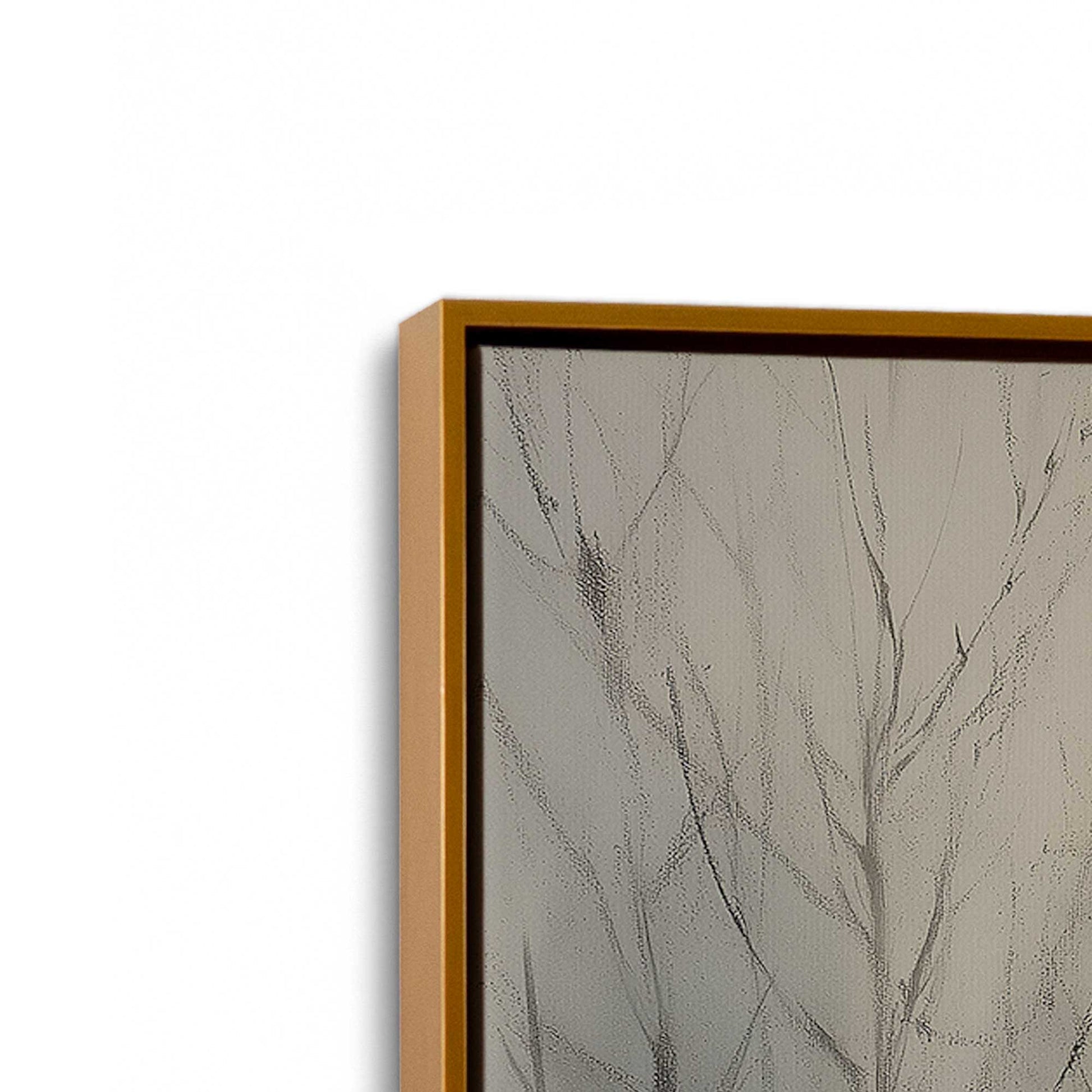 [Color:Polished Gold], Picture of art in a Polished Gold frame at an angle