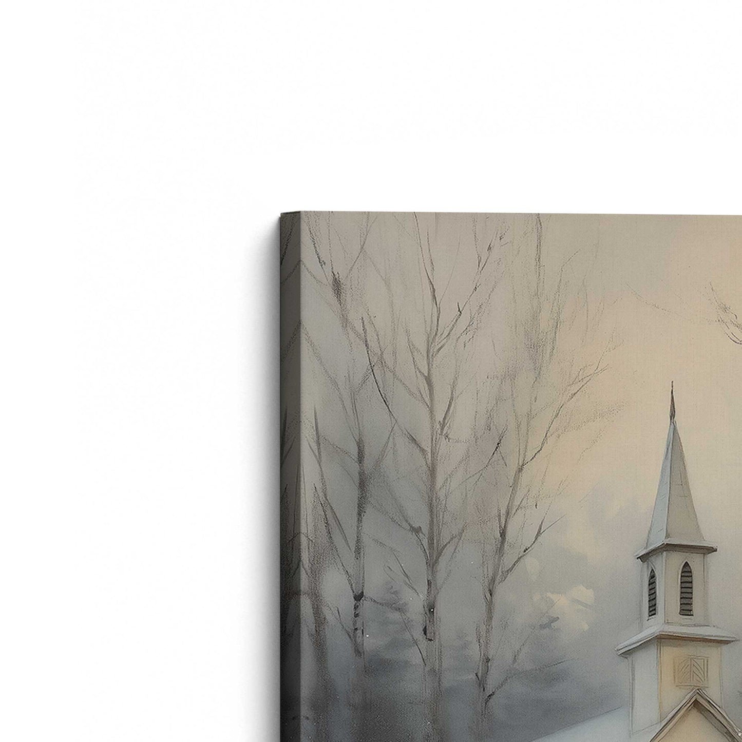 [Color:Stretched Canvas], Picture of the corner of the art