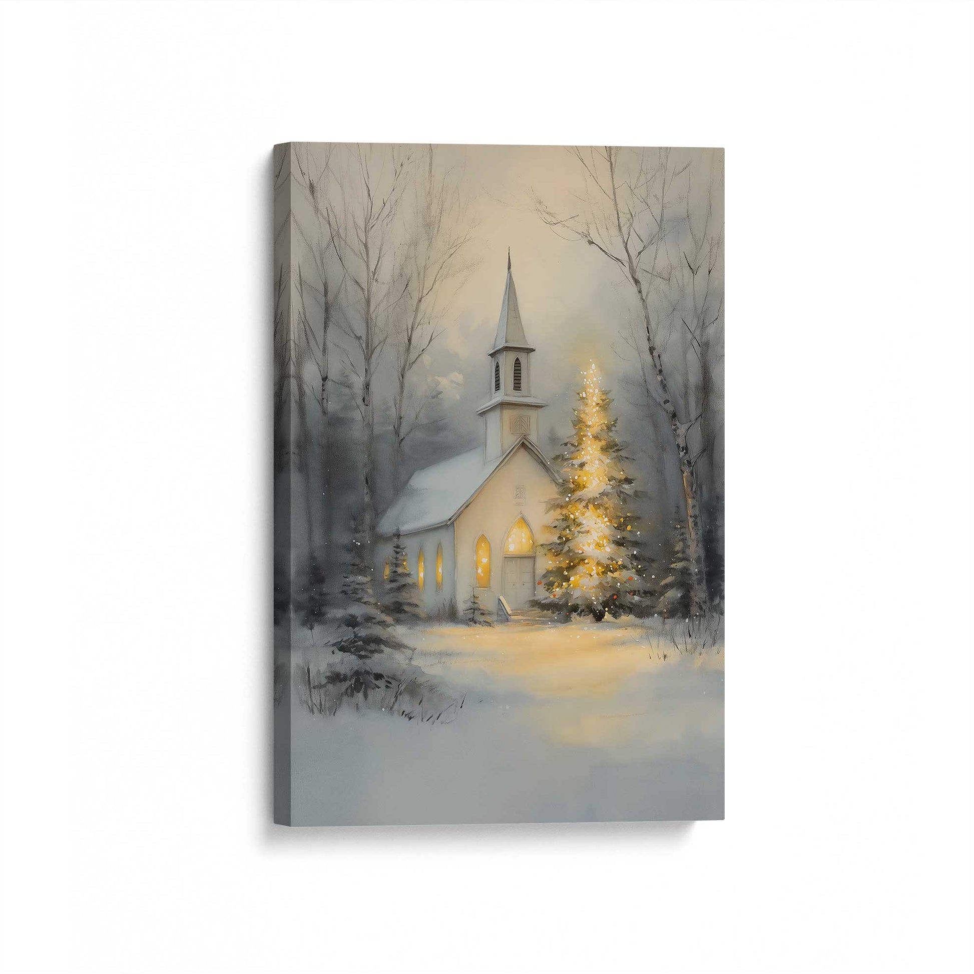 [Color:Stretched Canvas], Picture of art at an angle