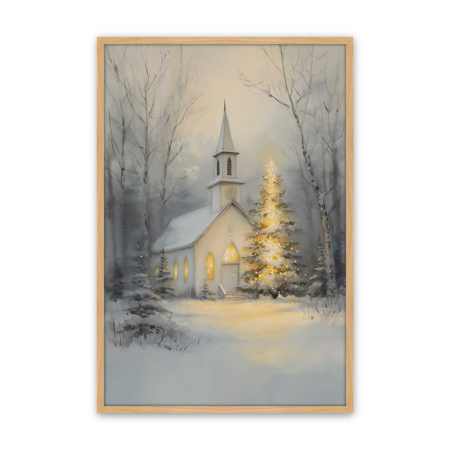 [Color:American Maple], Picture of art in a American Maple frame