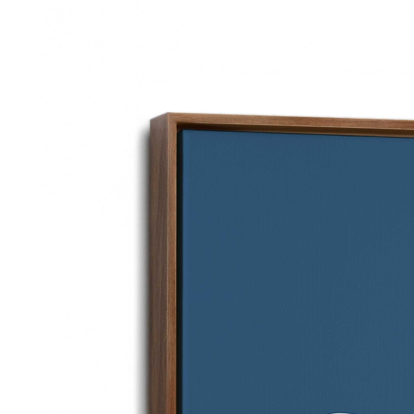 [Color:Walnut], Picture of art in a Walnut frame at an angle