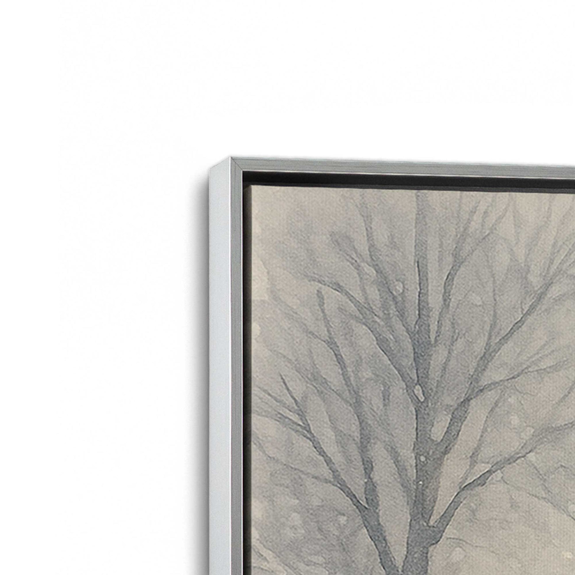 [Color:Polished Chrome], Picture of art in a Polished Chrome frame at an angle