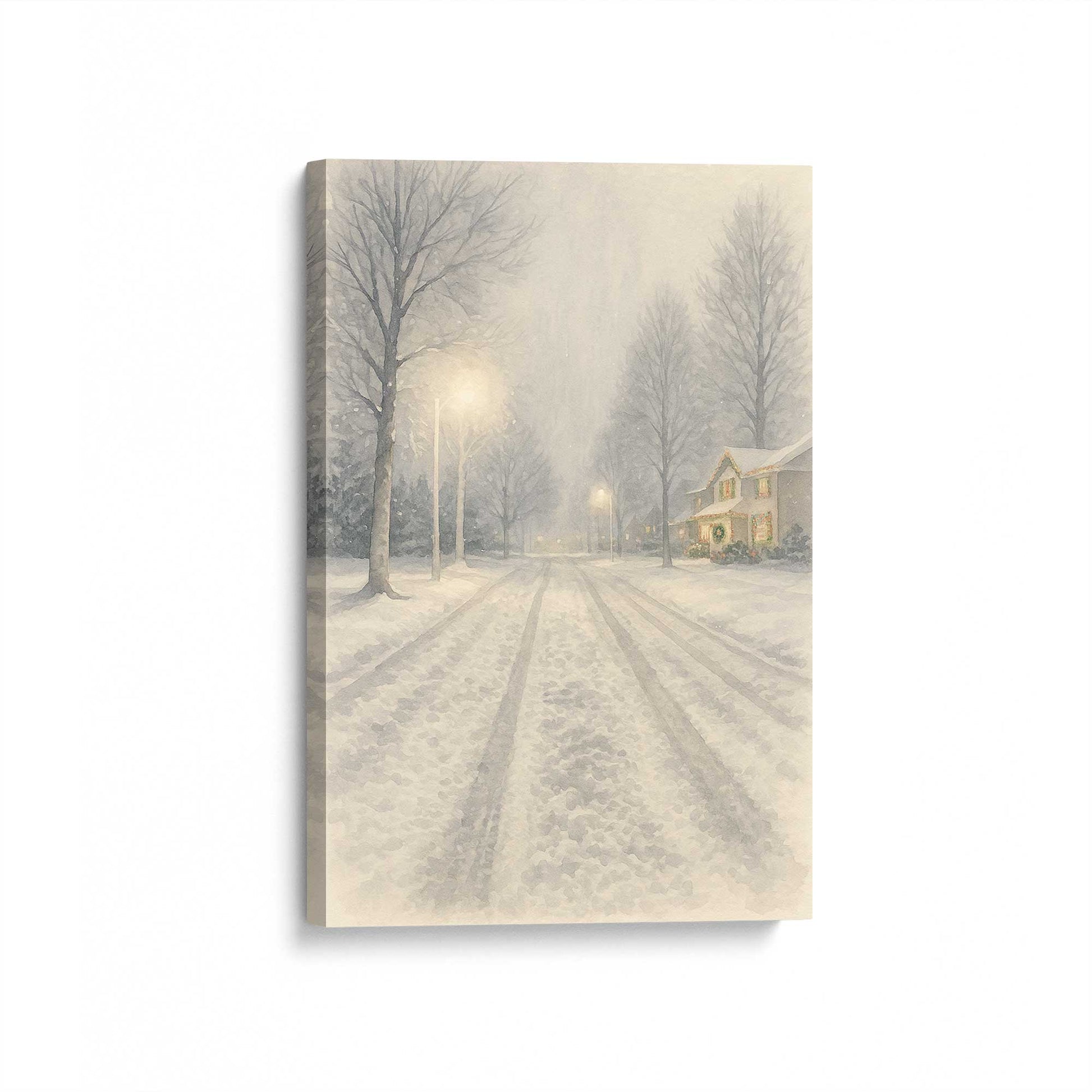 [Color:Stretched Canvas], Picture of art at an angle