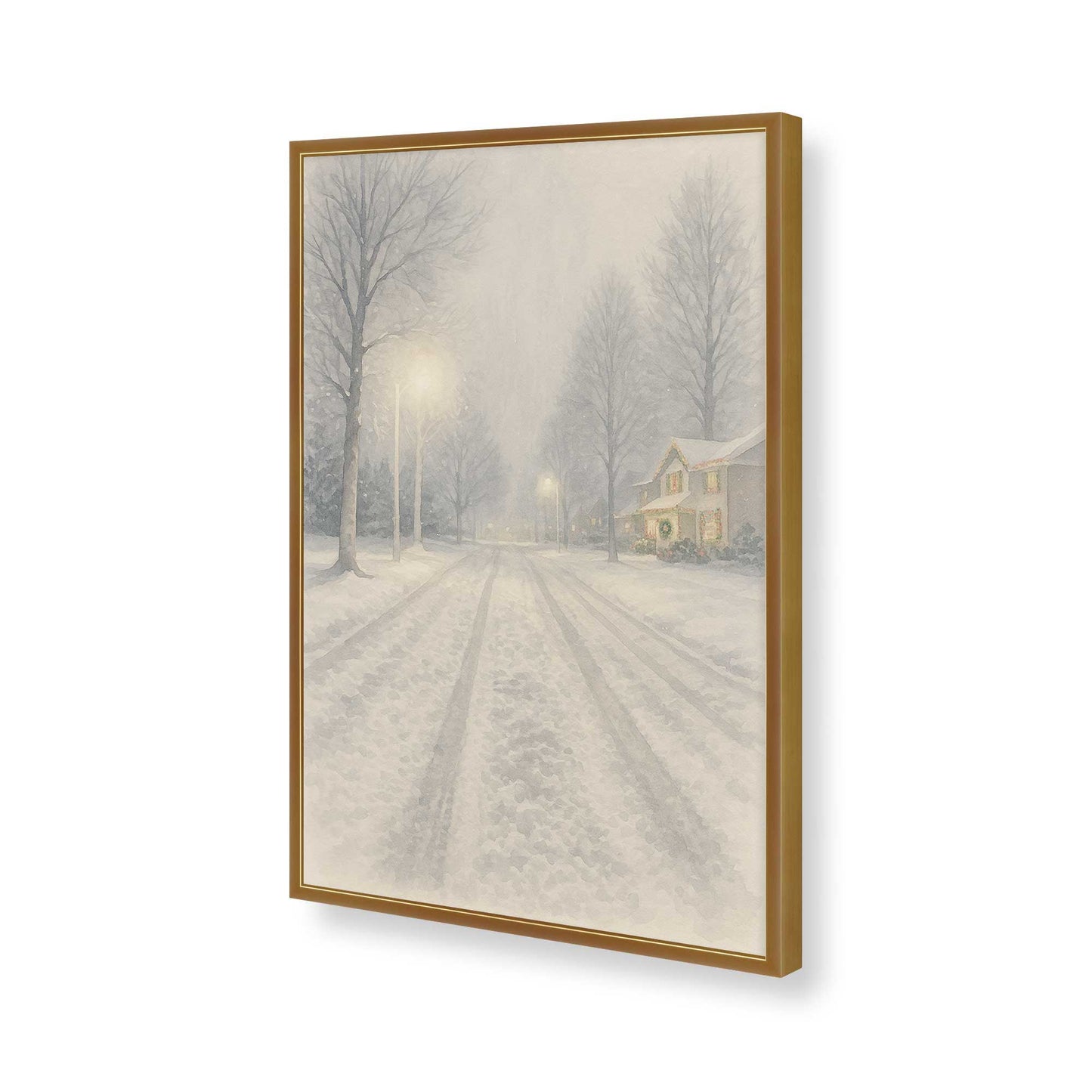 [Color:Polished Gold], Picture of art in a Polished Gold frame of the corner