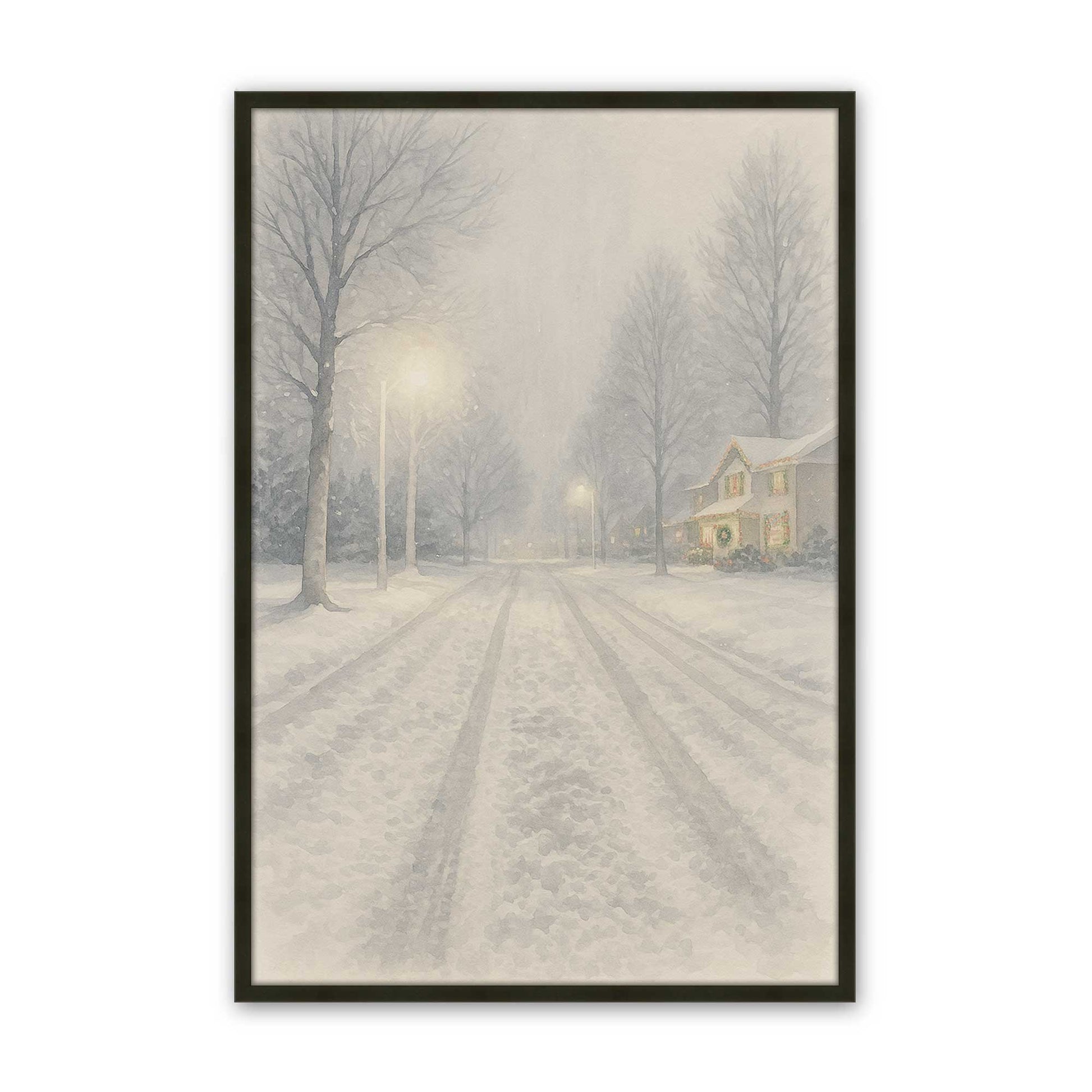 [Color:Satin Black], Picture of art in a Satin Black frame