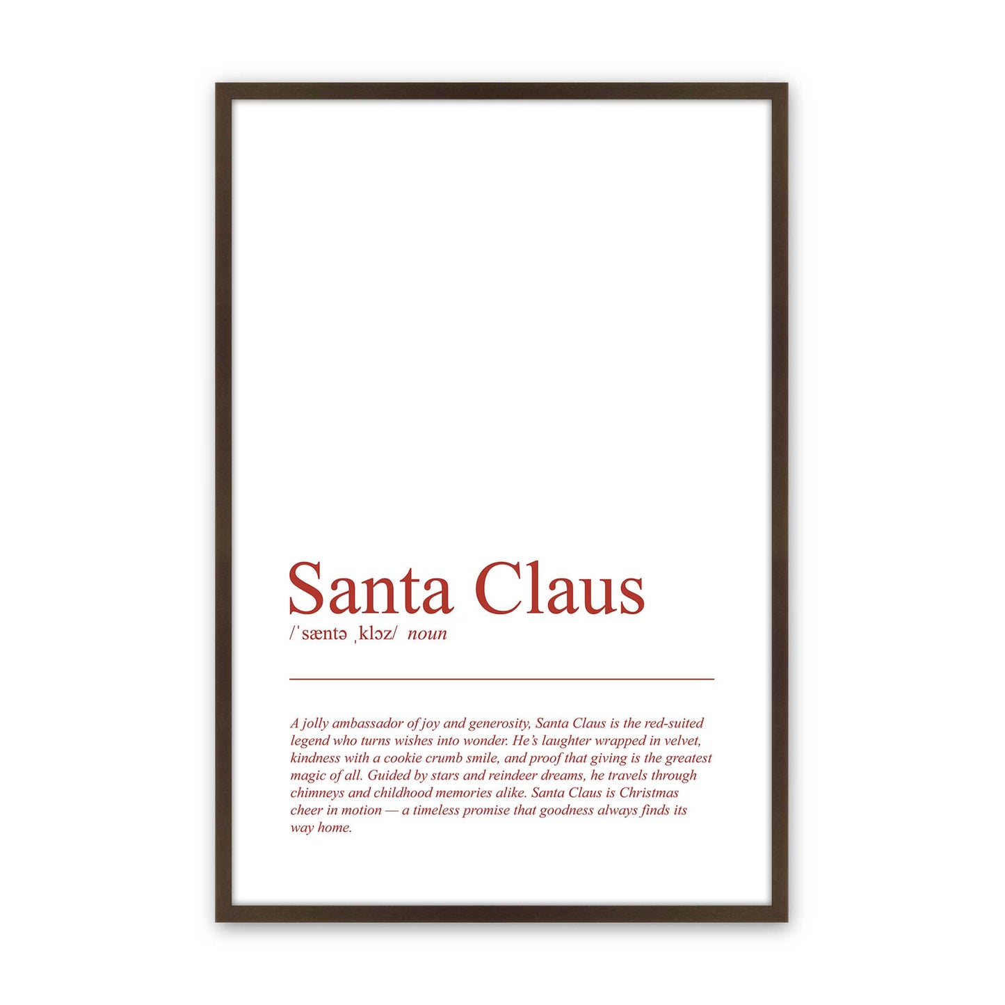 [Color:Brown], Picture of art in a Brown frame