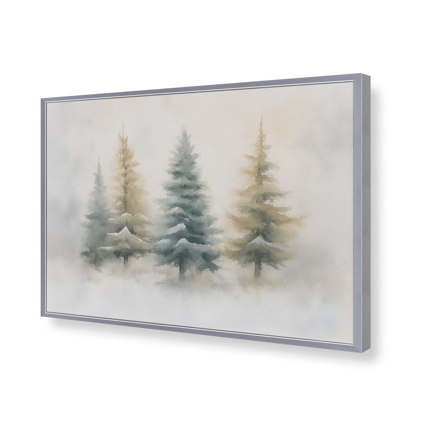 [Color:Polished Chrome], Picture of art in a Polished Chrome frame of the corner