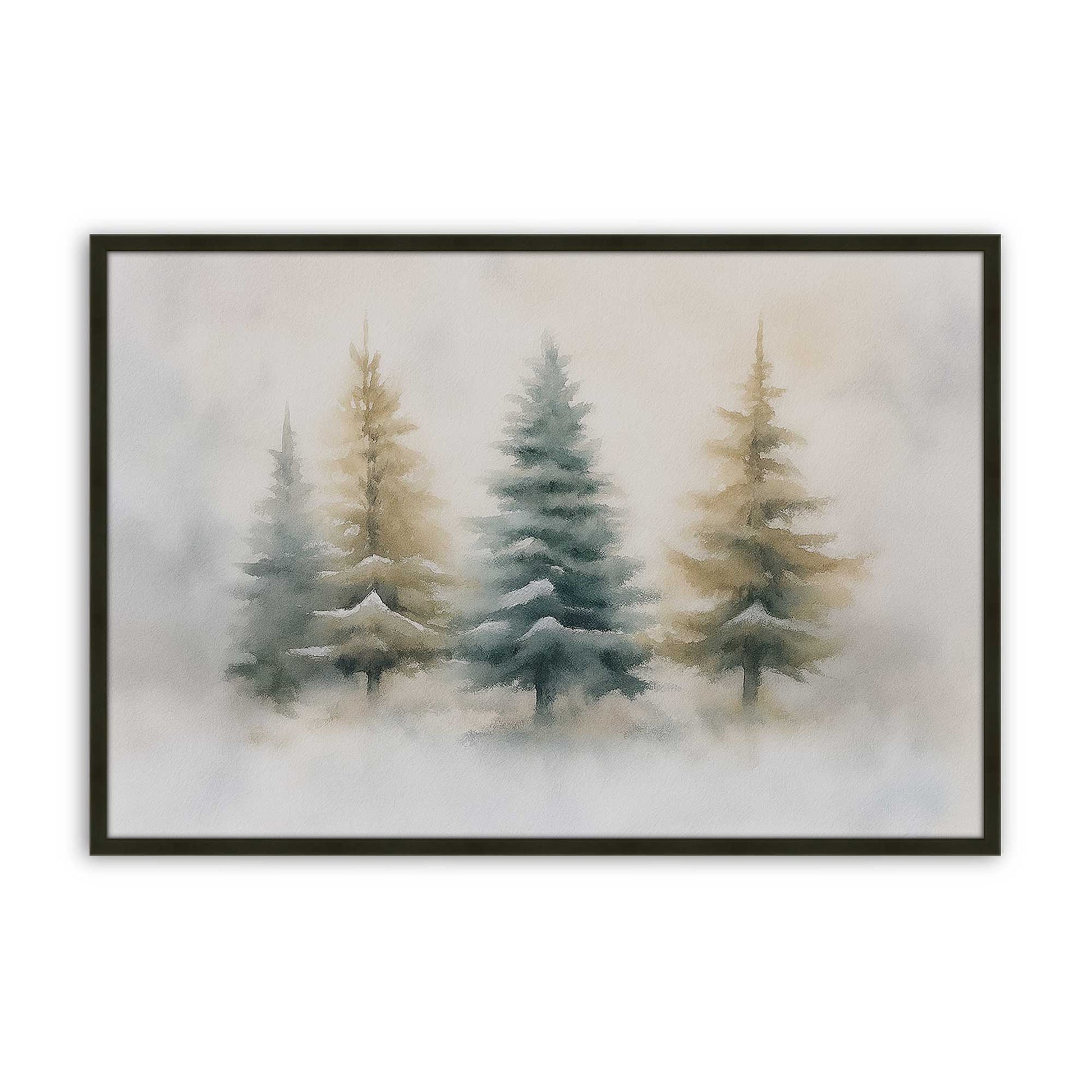 [Color:Satin Black], Picture of art in a Satin Black frame