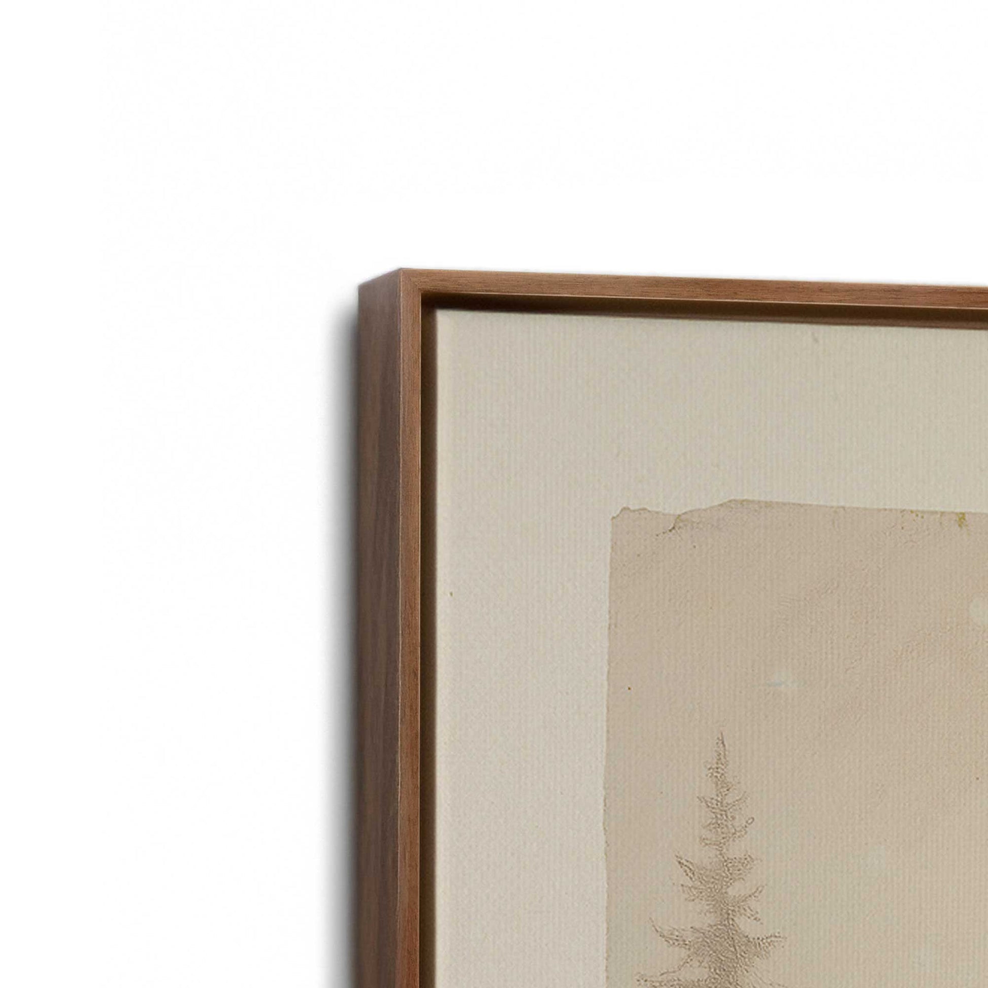[Color:Walnut], Picture of art in a Walnut frame at an angle
