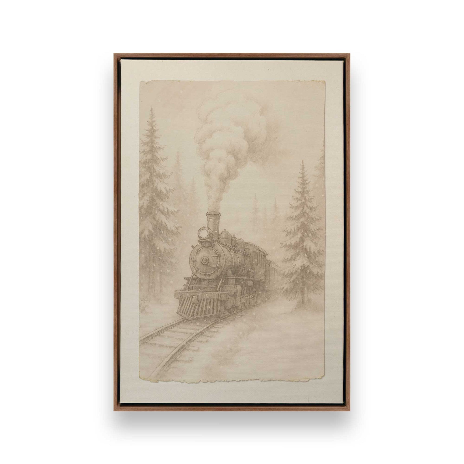 [Color:Walnut], Picture of art in a Walnut frame