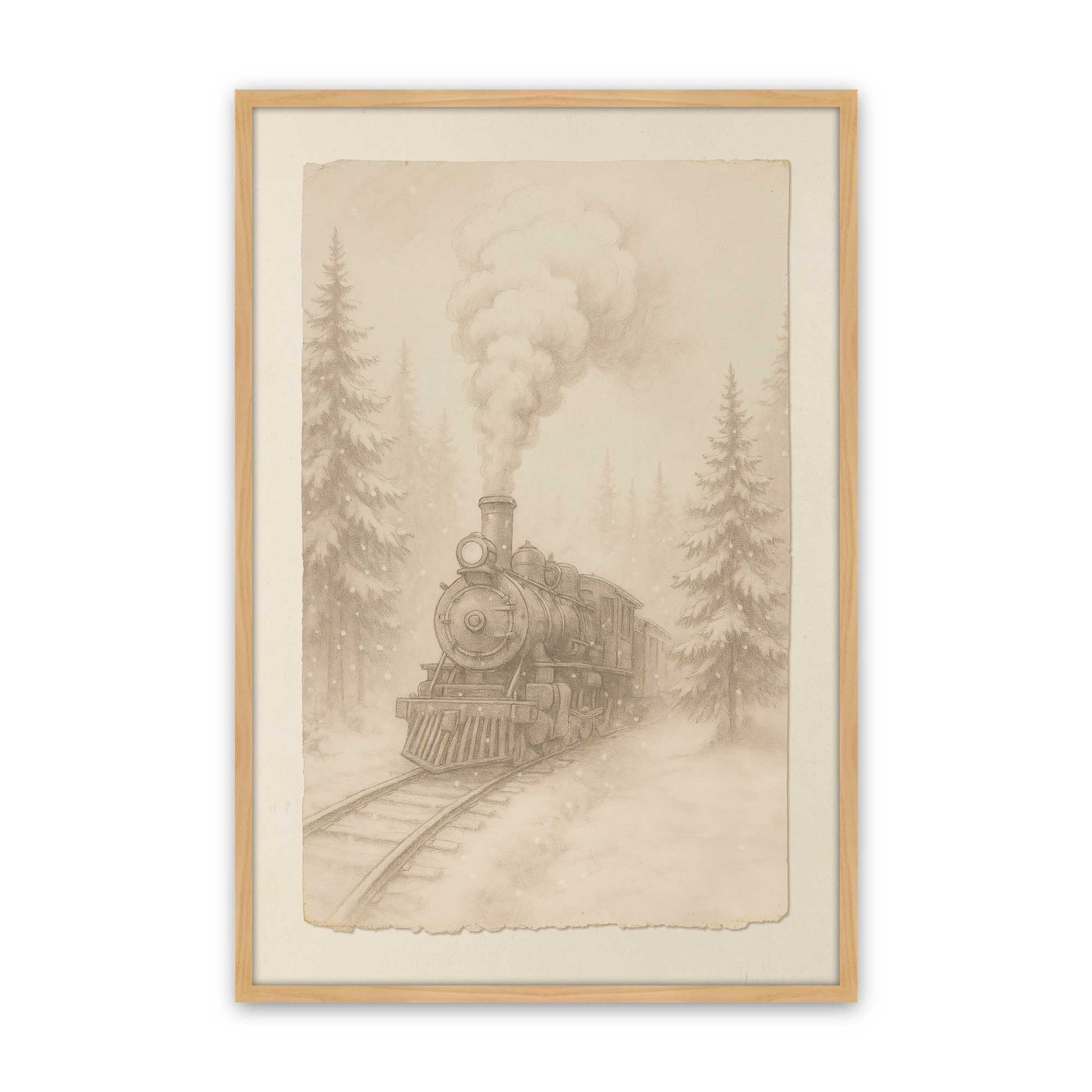 [Color:American Maple], Picture of art in a American Maple frame