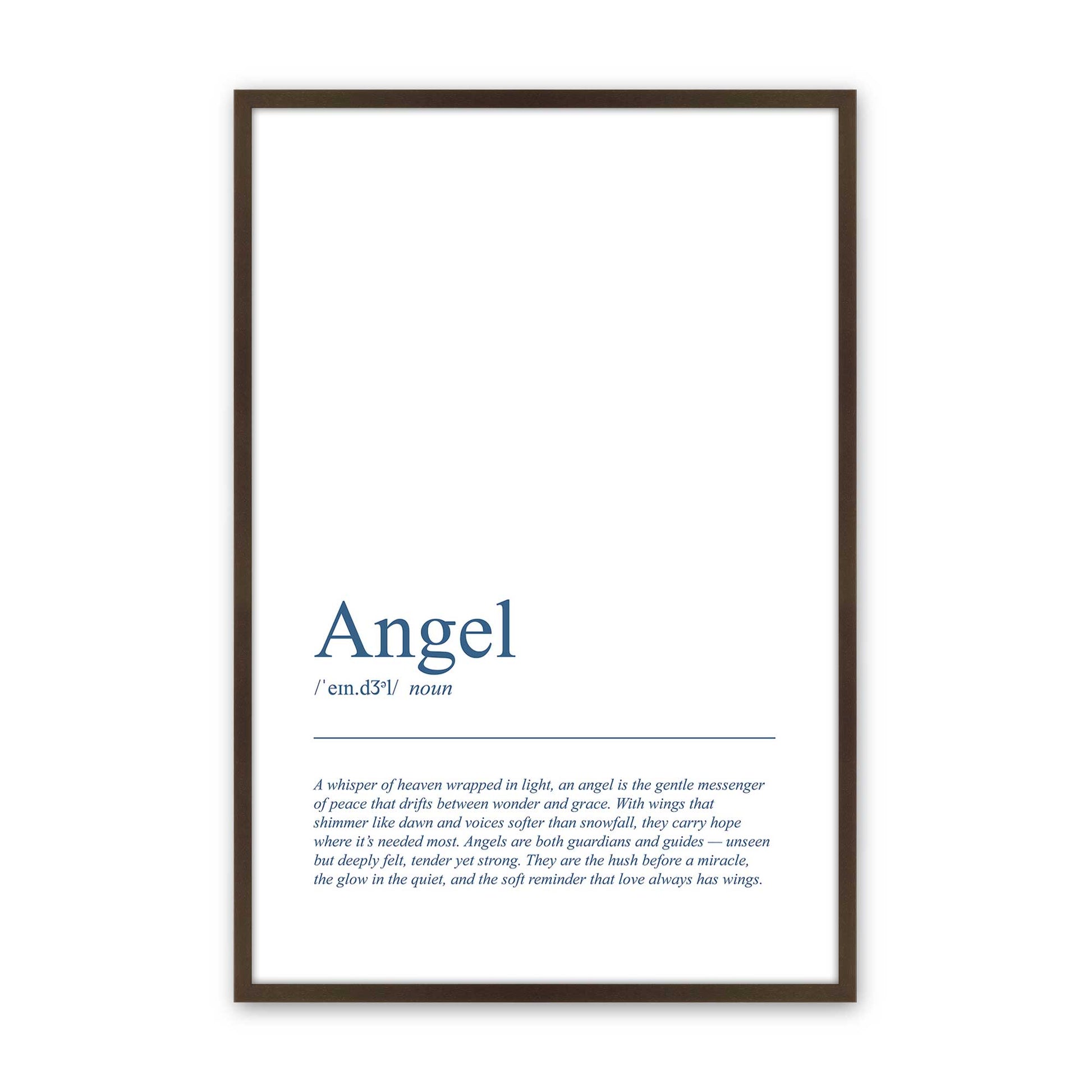 [Color:Brown], Picture of art in a Brown frame