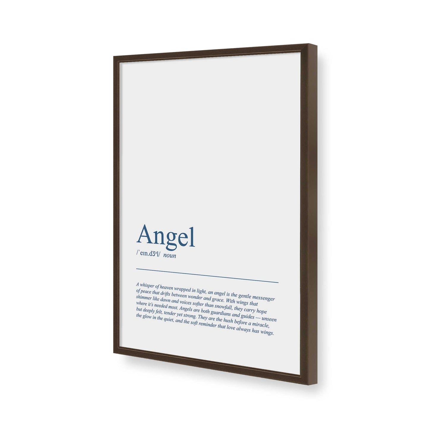 [Color:Belvinder Brown], Picture of art in a Belvinder Brown frame of the corner