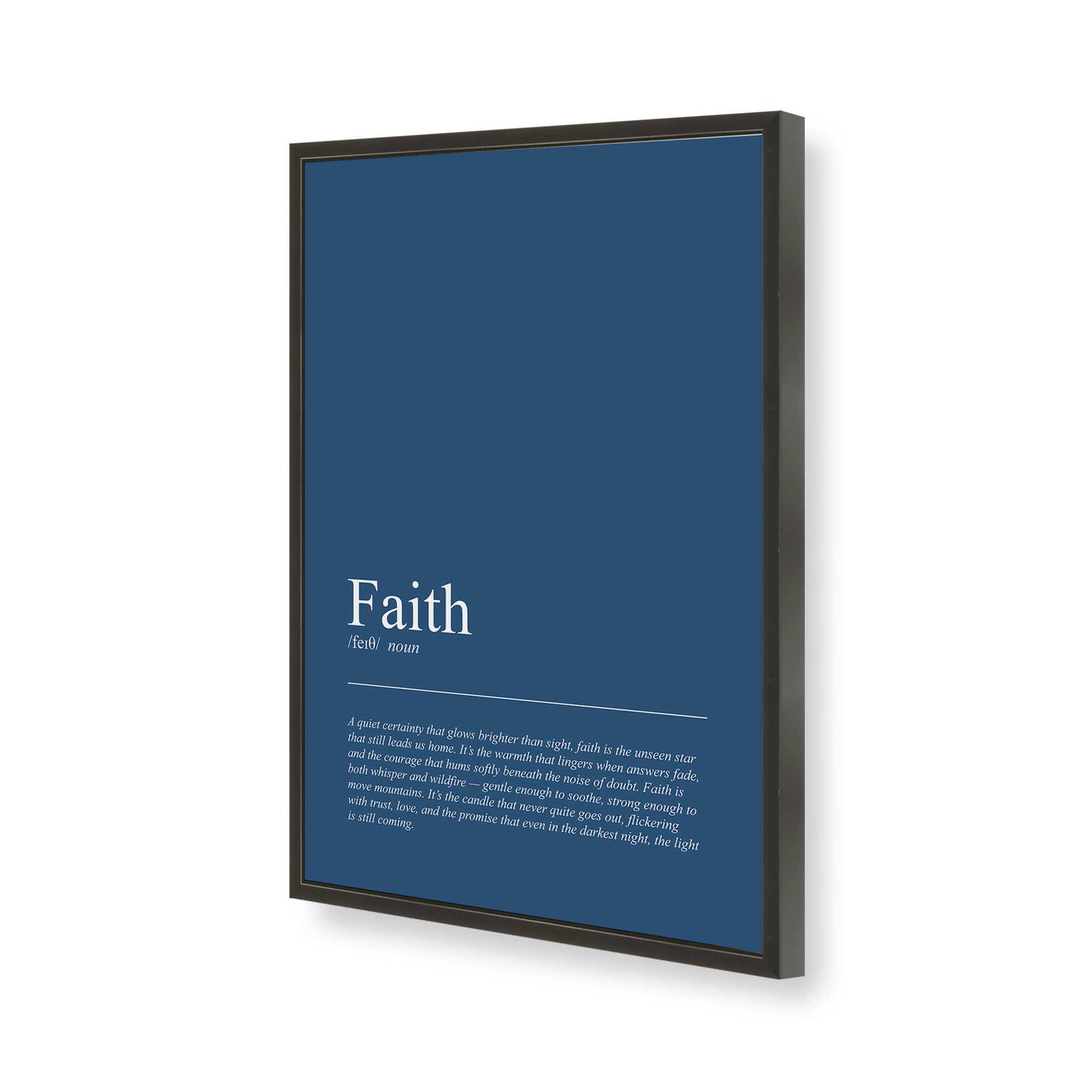 [Color:Satin Black], Picture of art in a Satin Black frame of the corner