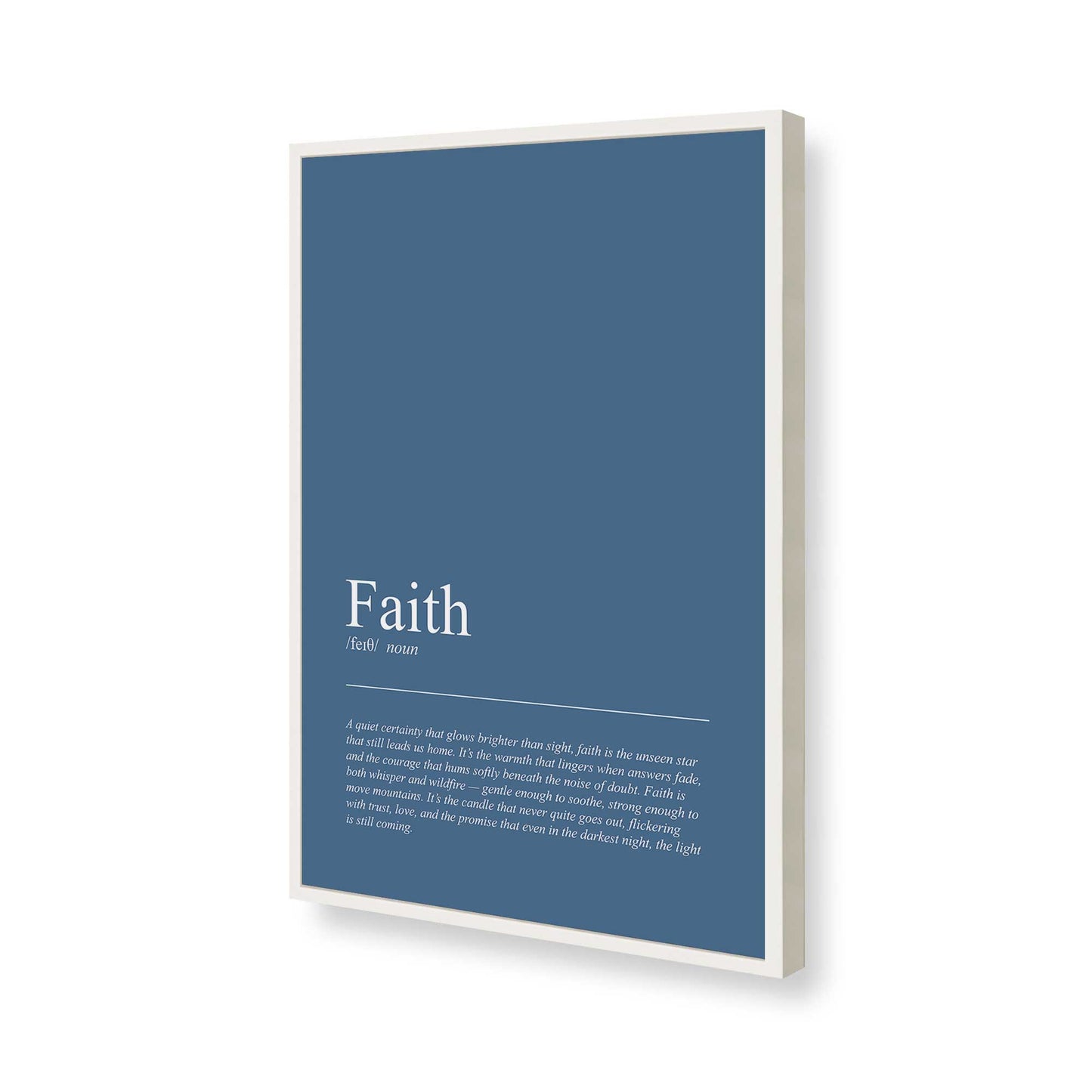 [Color:Opaque White], Picture of art in a Opaque White frame of the corner