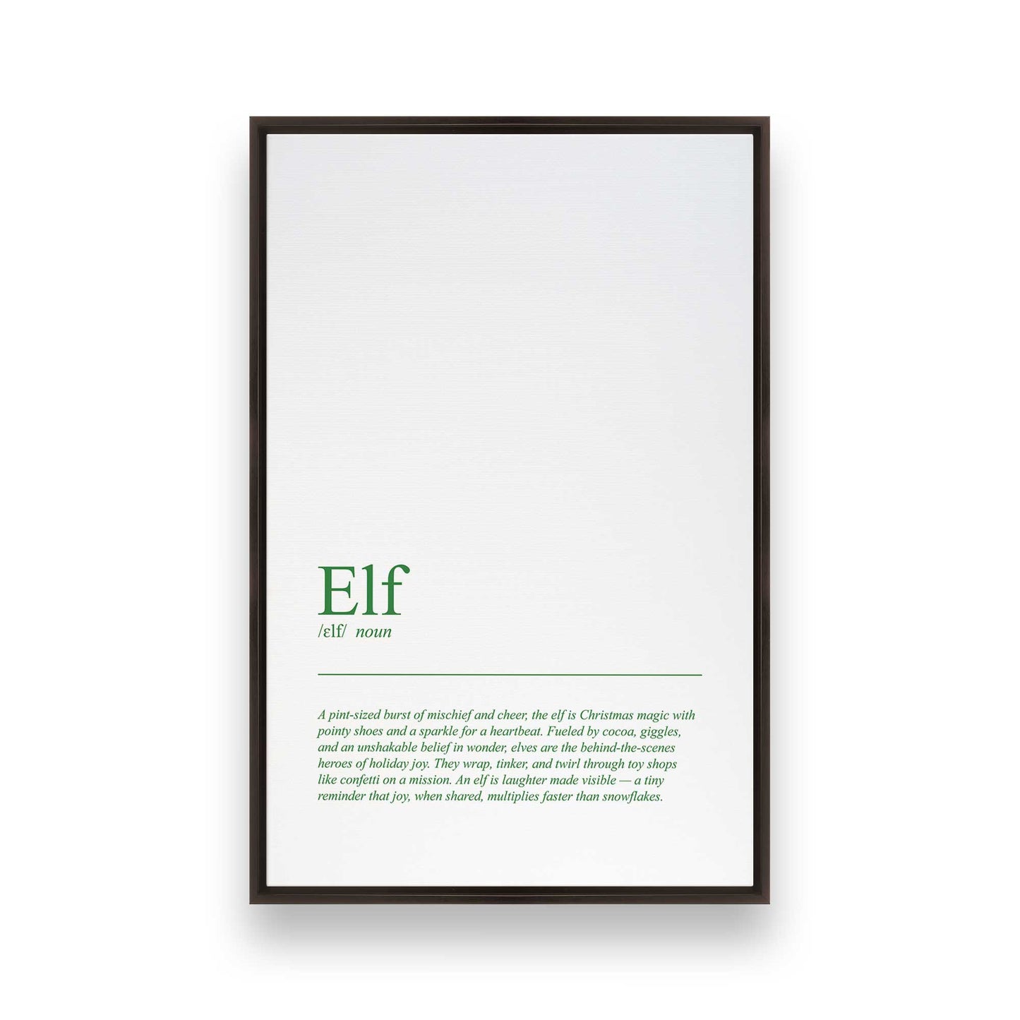 [Color:Espresso], Picture of art in a Espresso frame