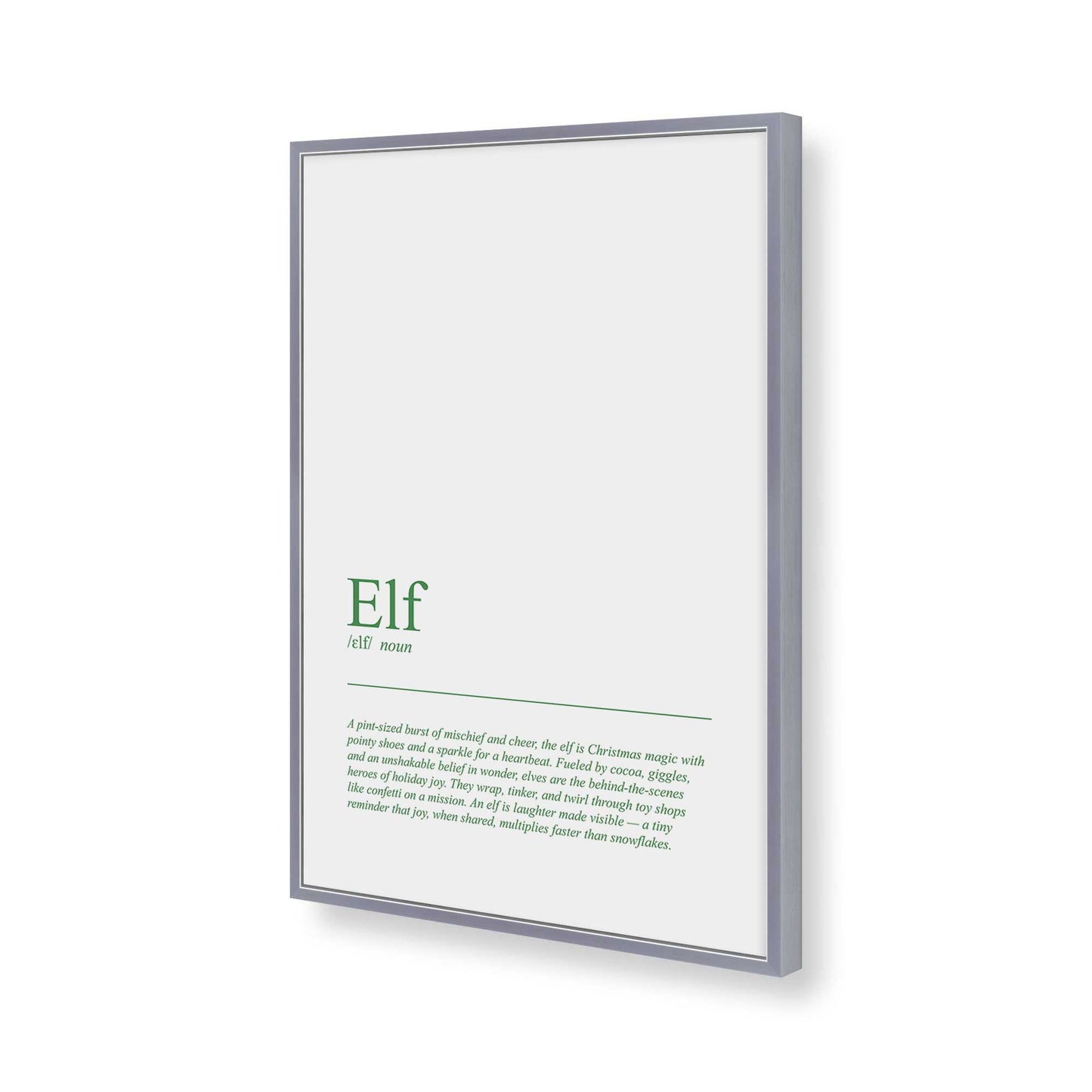 [Color:Polished Chrome], Picture of art in a Polished Chrome frame of the corner