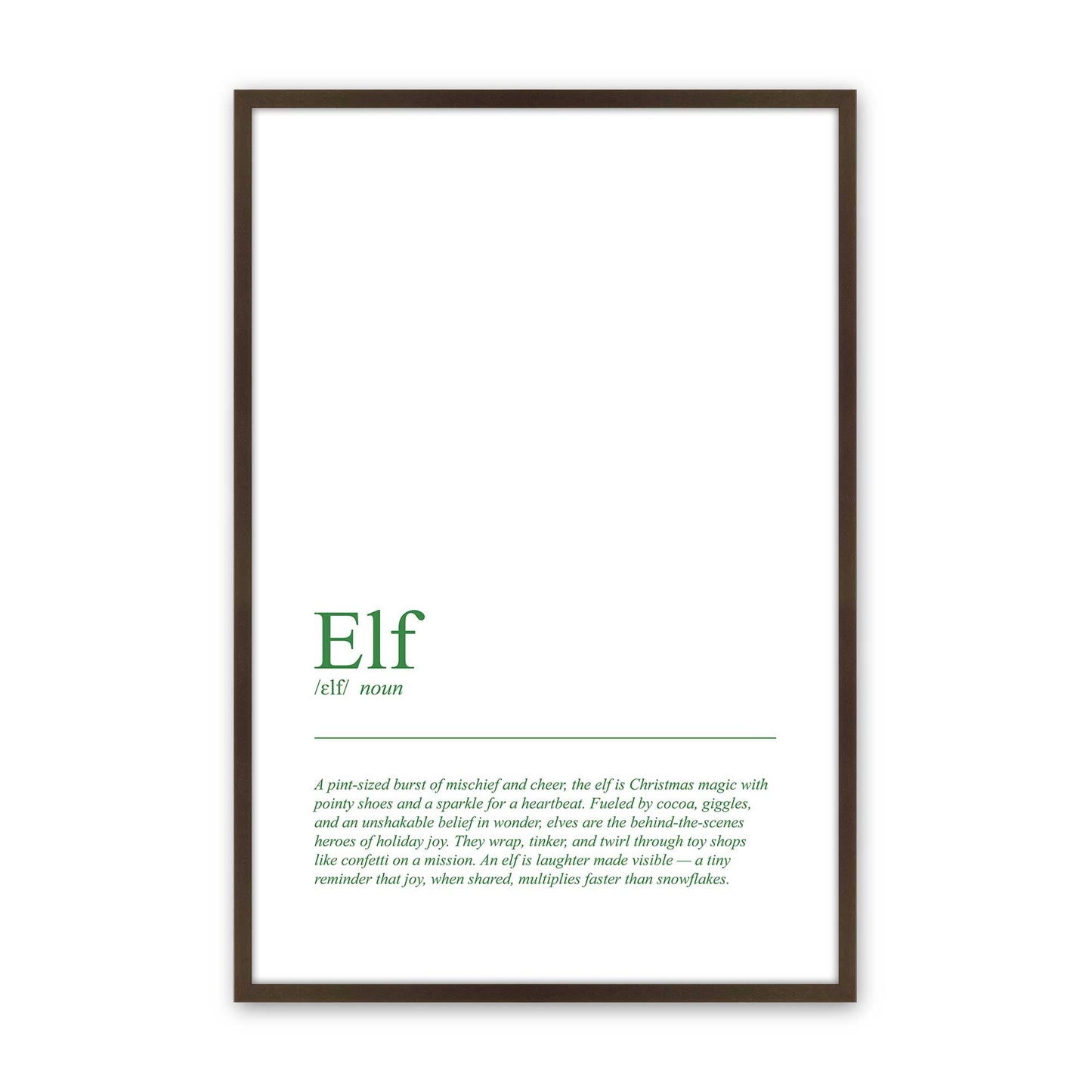 [Color:Belvinder Brown], Picture of art in a Belvinder Brown frame