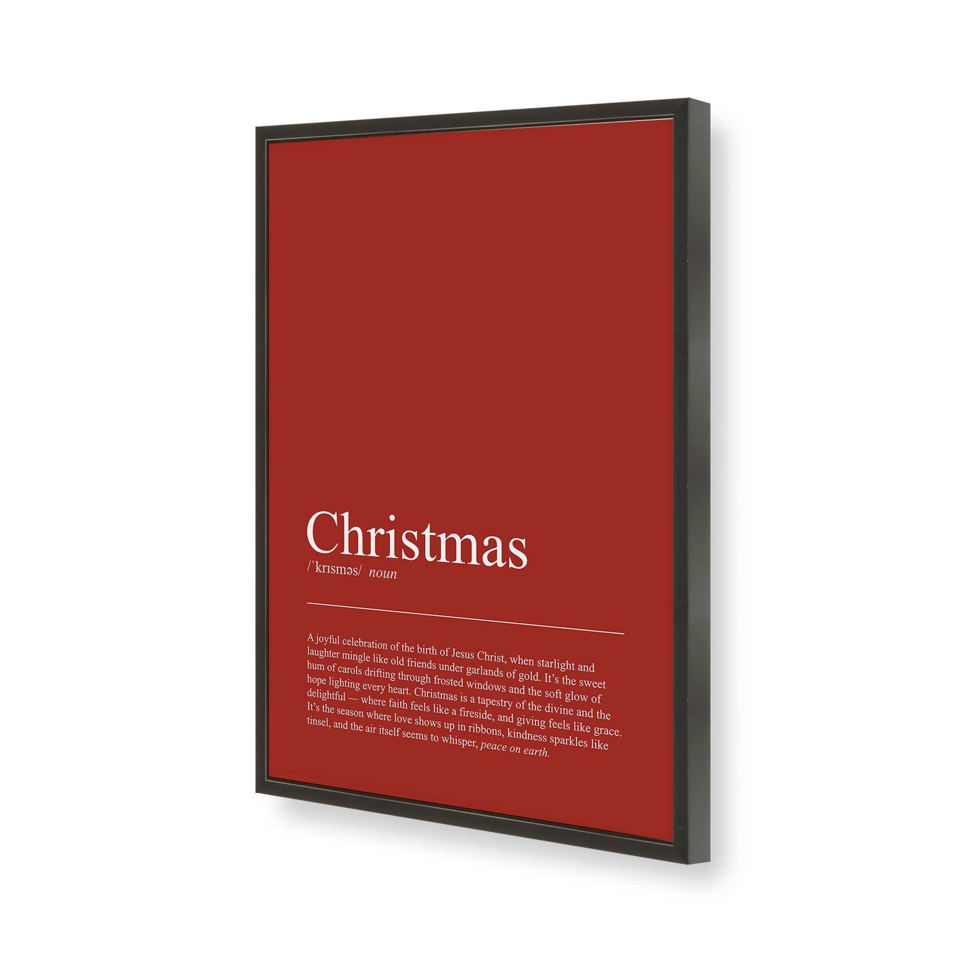 [Color:Satin Black], Picture of art in a Satin Black frame of the corner