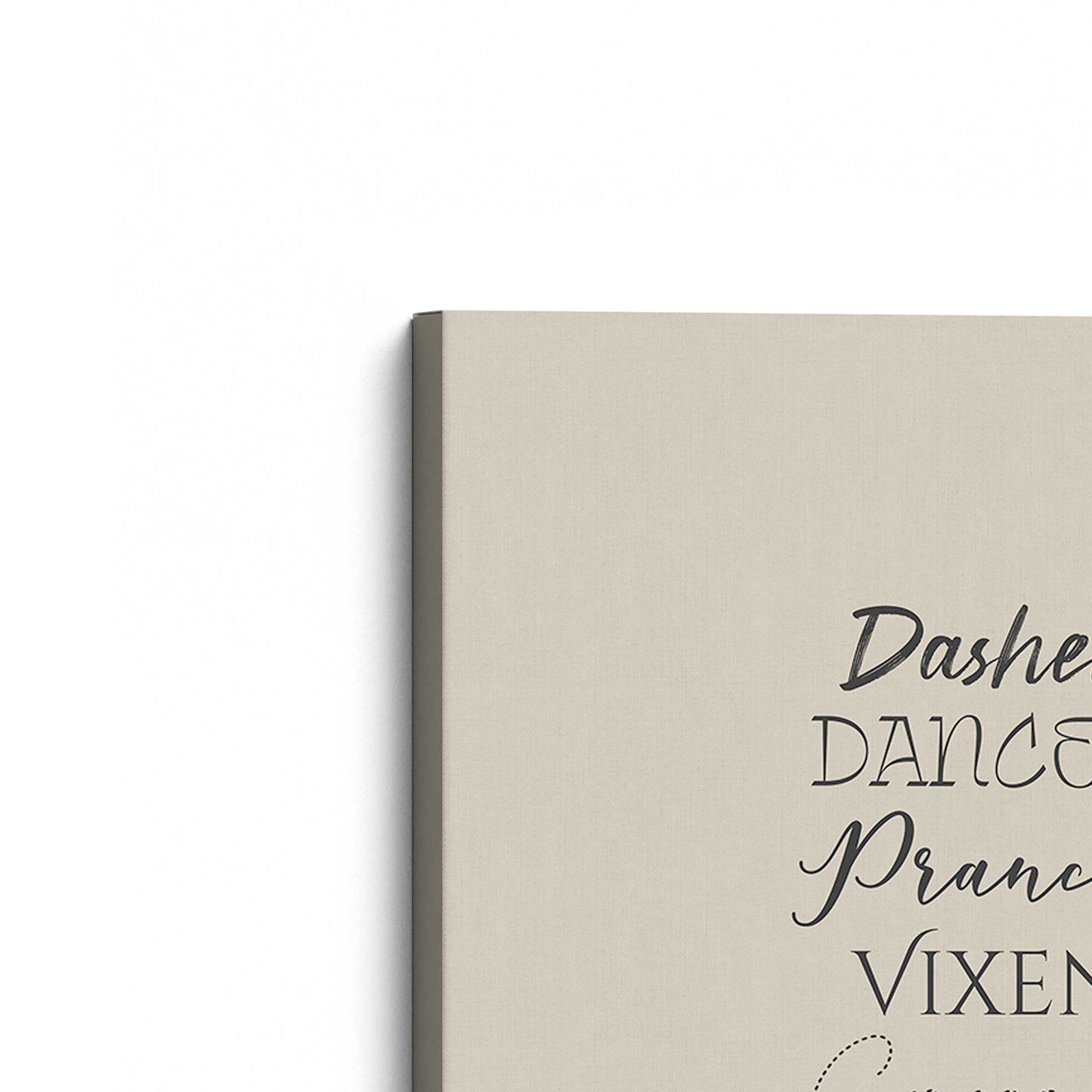 [Color:Stretched Canvas], Picture of the corner of the art