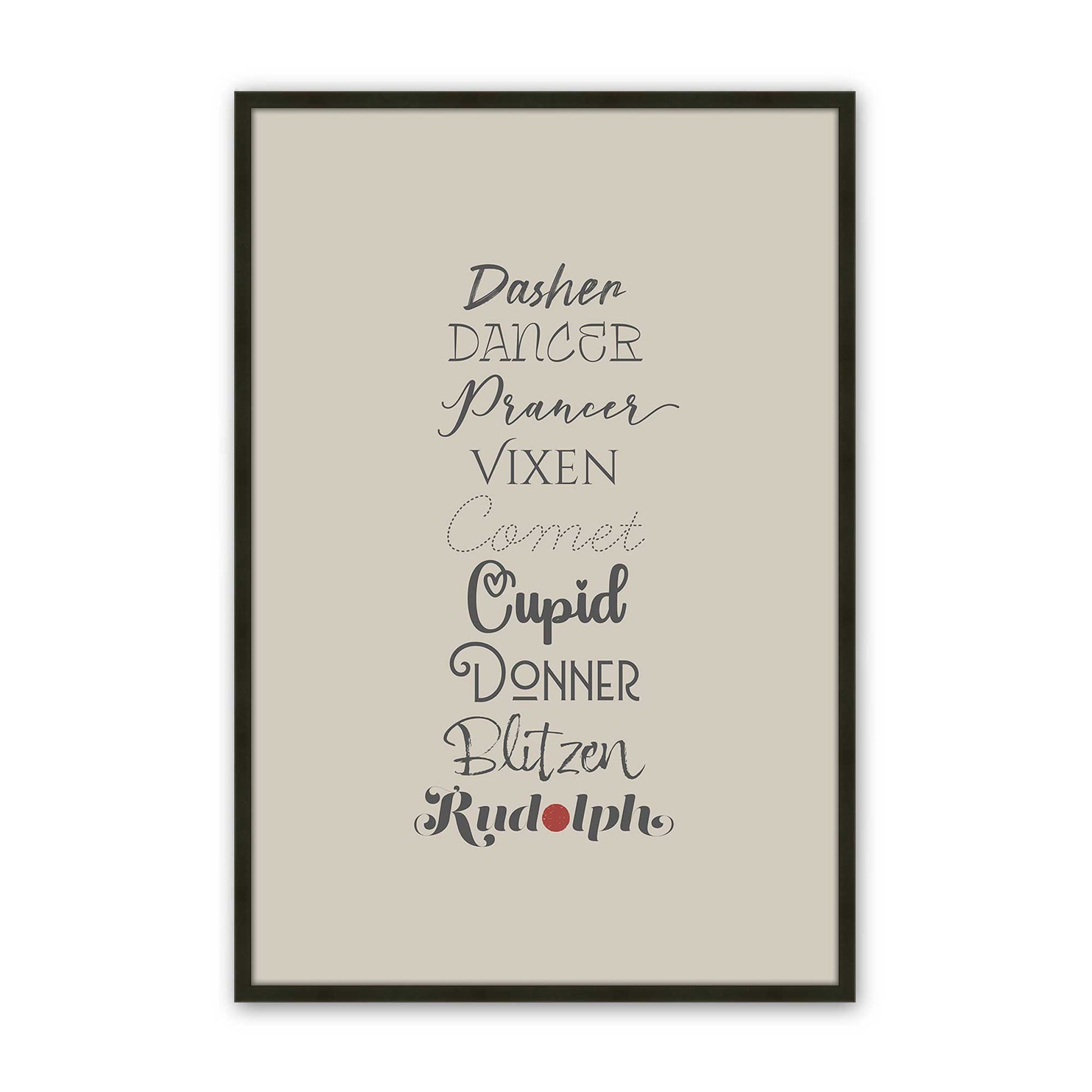 [Color:Satin Black], Picture of art in a Satin Black frame