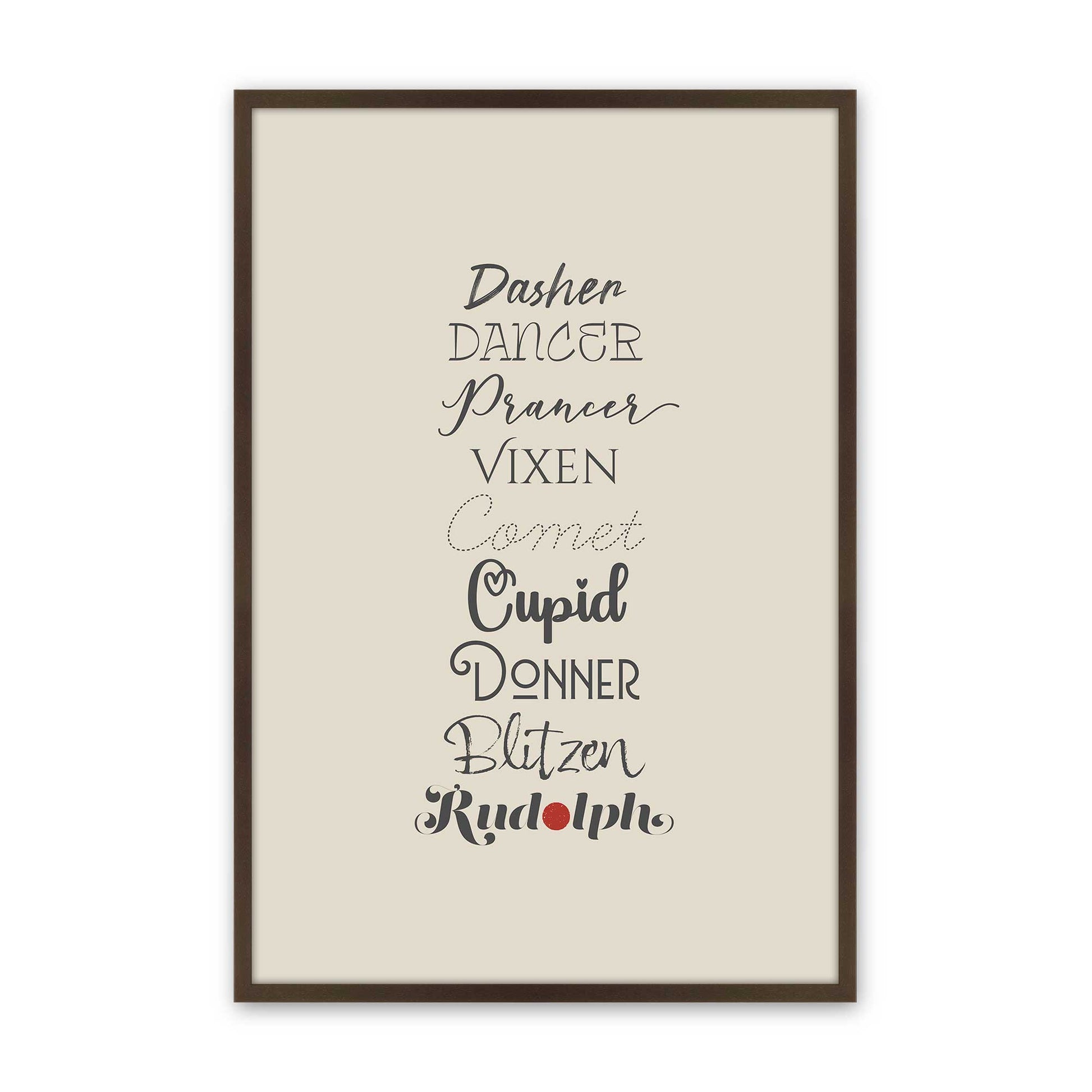 [Color:Belvinder Brown], Picture of art in a Belvinder Brown frame