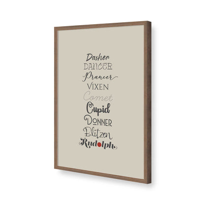 [Color:Walnut], Picture of art in a Walnut frame of the corner