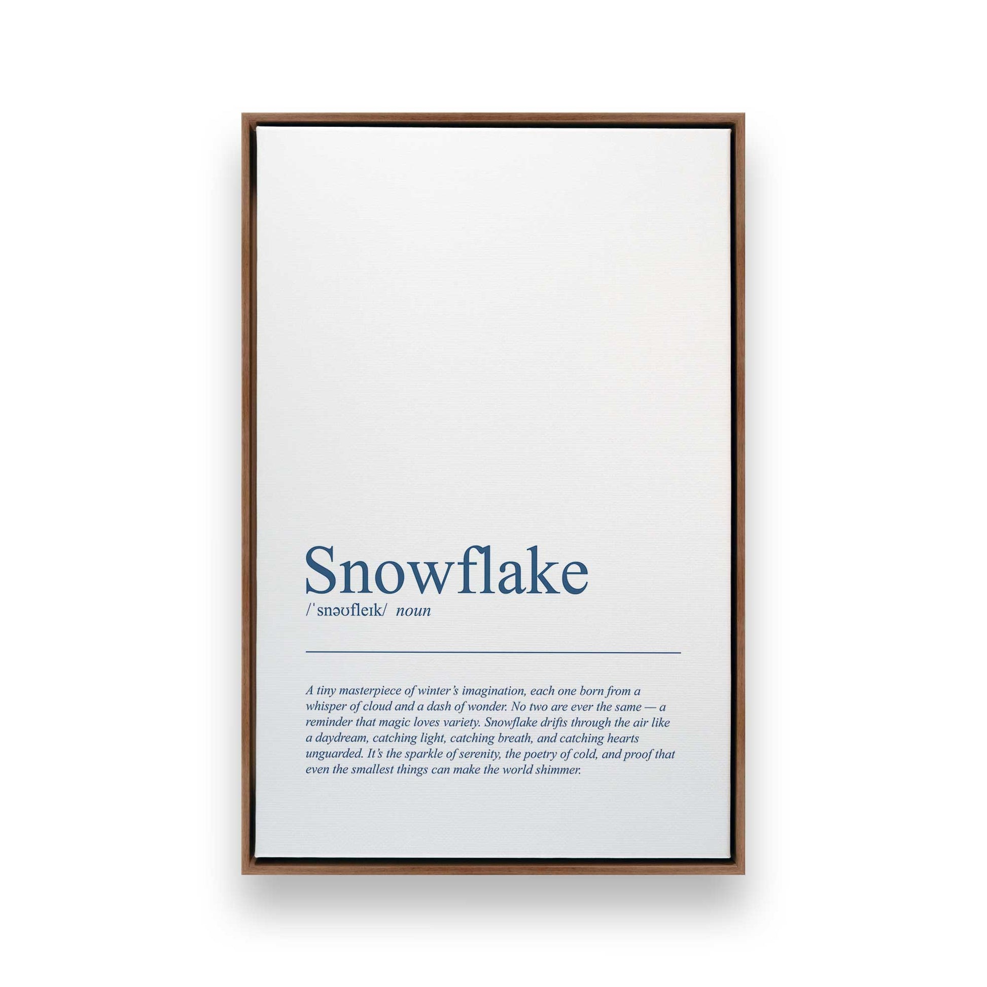 [Color:Walnut], Picture of art in a Walnut frame