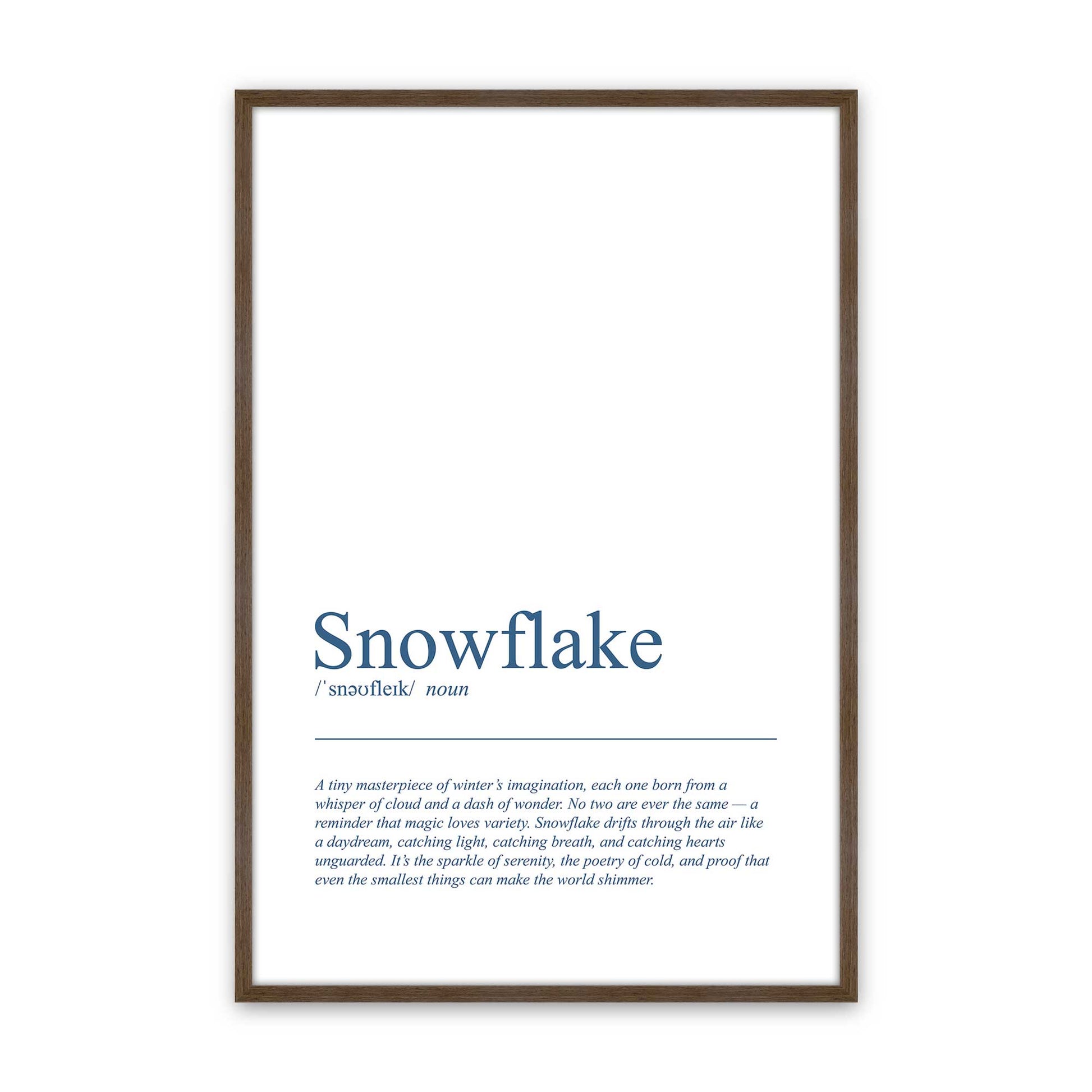 [Color:Walnut], Picture of art in a Walnut frame