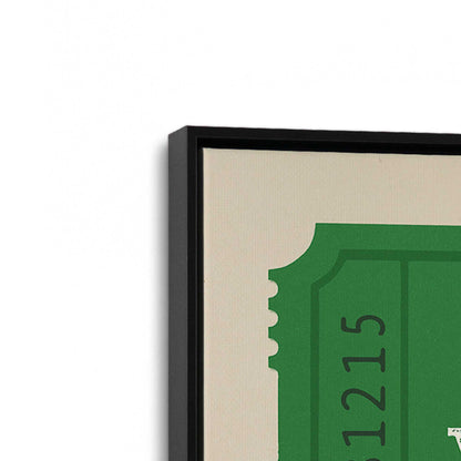 [Color:Satin Black], Picture of art in a Satin Black frame at an angle