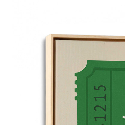 [Color:American Maple], Picture of art in a American Maple frame at an angle