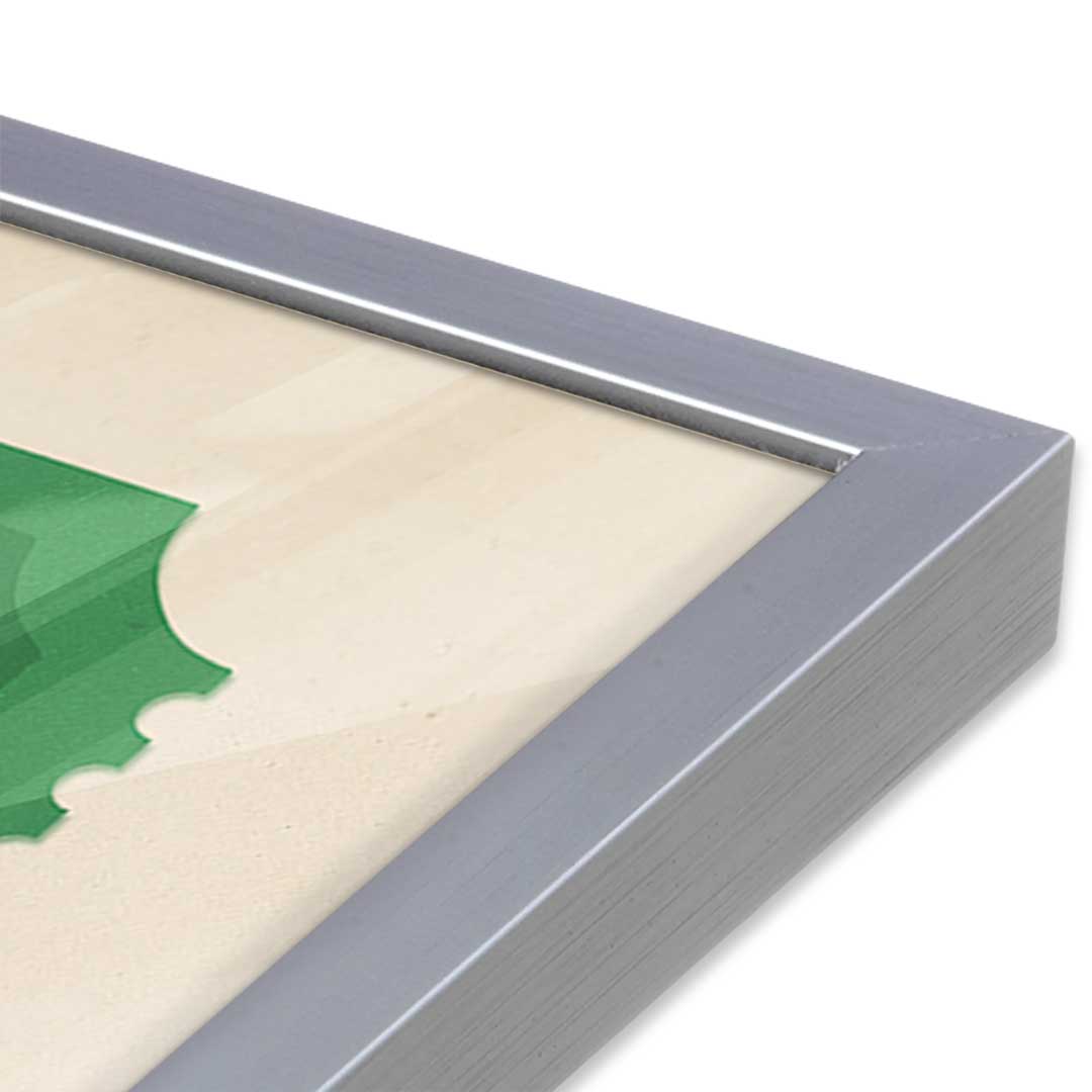 [Color:Polished Chrome], Picture of art in a Polished Chrome frame at an angle