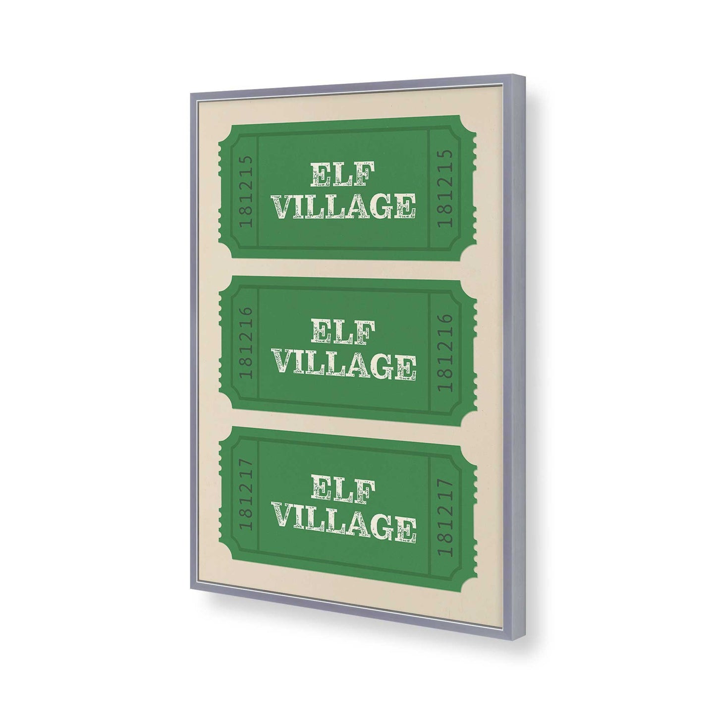 [Color:Polished Chrome], Picture of art in a Polished Chrome frame of the corner