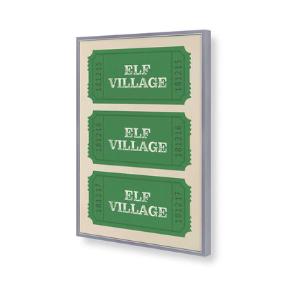 [Color:Polished Chrome], Picture of art in a Polished Chrome frame of the corner