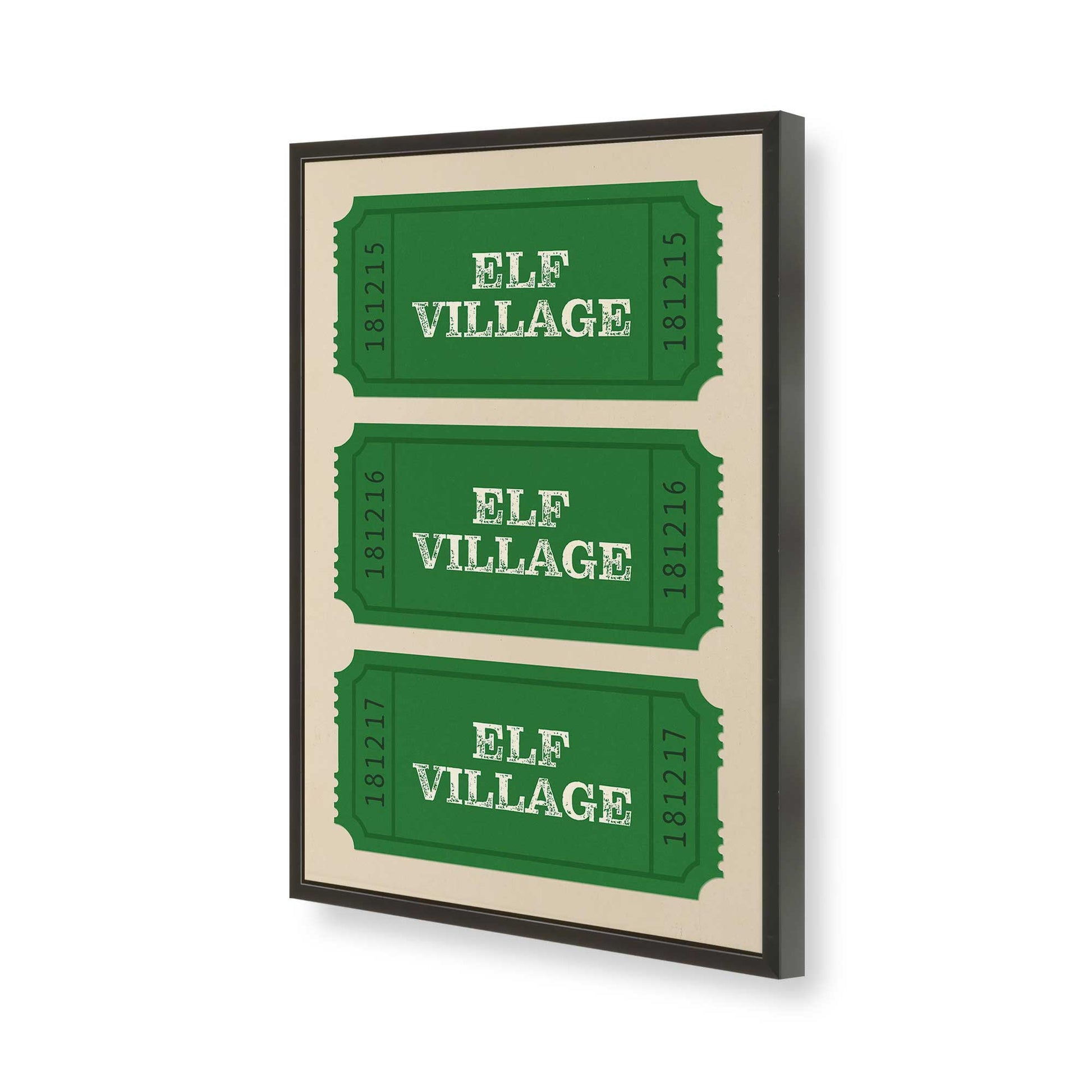 [Color:Satin Black], Picture of art in a Satin Black frame of the corner