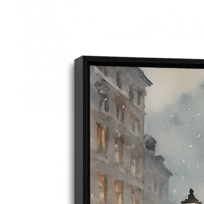 [Color:Satin Black], Picture of art in a Satin Black frame at an angle