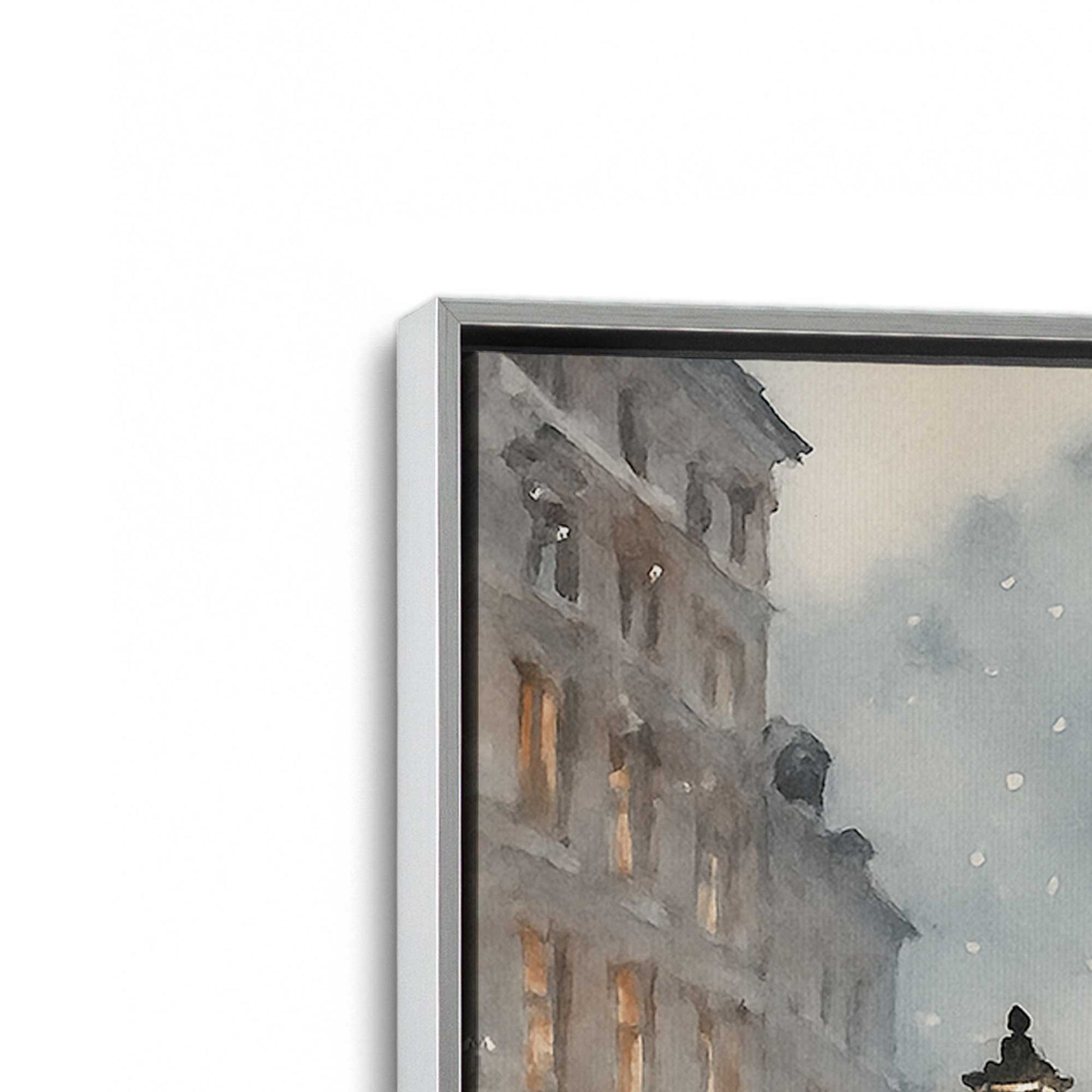 [Color:Polished Chrome], Picture of art in a Polished Chrome frame at an angle