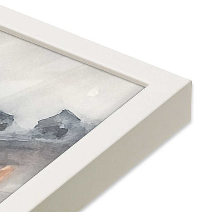 [Color:Opaque White], Picture of art in a Opaque White frame at an angle