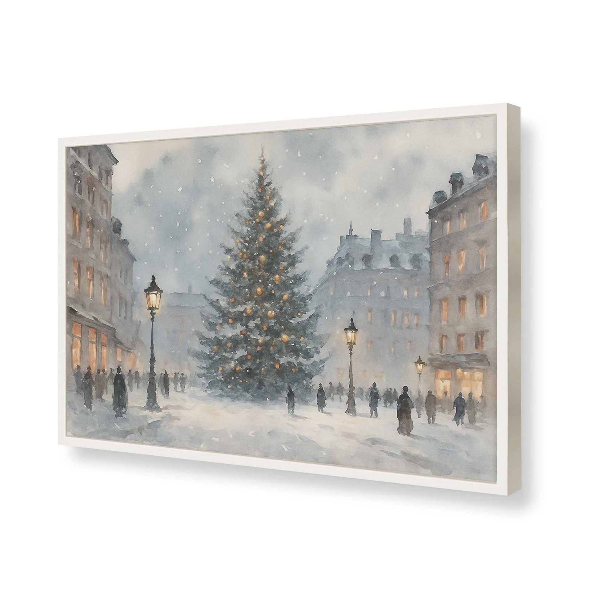 [Color:Opaque White], Picture of art in a Opaque White frame of the corner