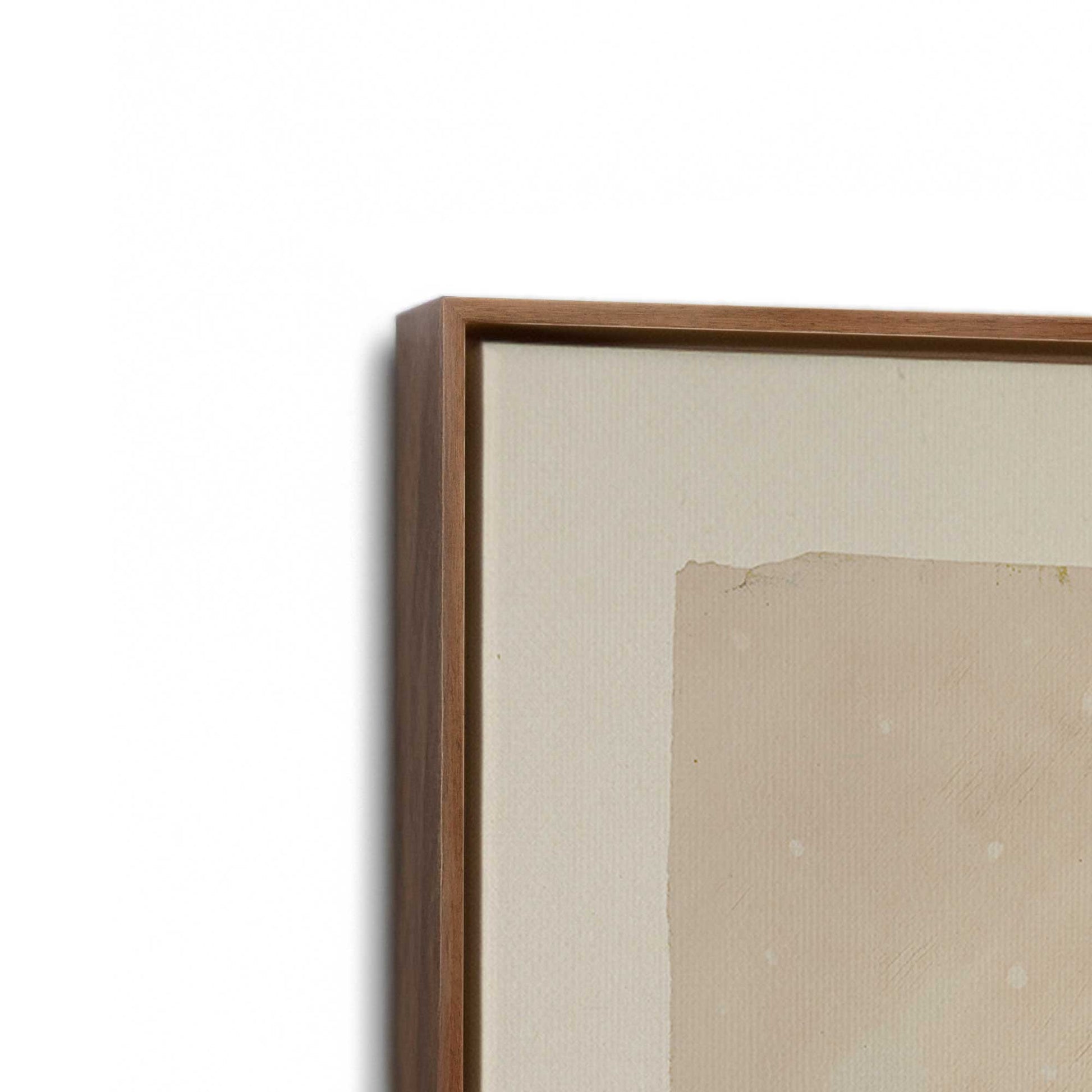 [Color:Walnut], Picture of art in a Walnut frame at an angle