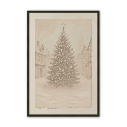 [Color:Satin Black], Picture of art in a Satin Black frame