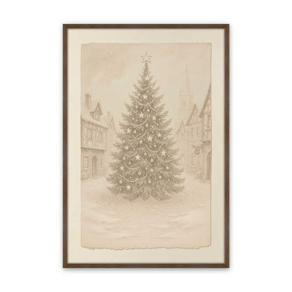 [Color:Walnut], Picture of art in a Walnut frame