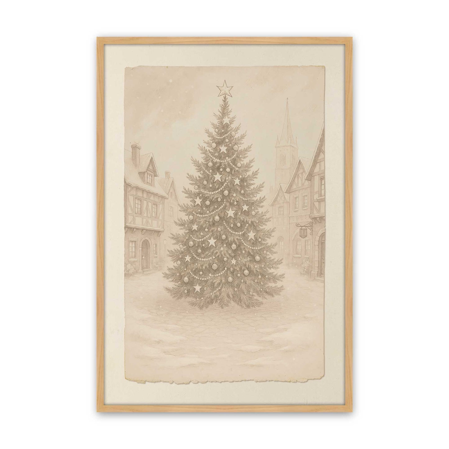 [Color:American Maple], Picture of art in a American Maple frame