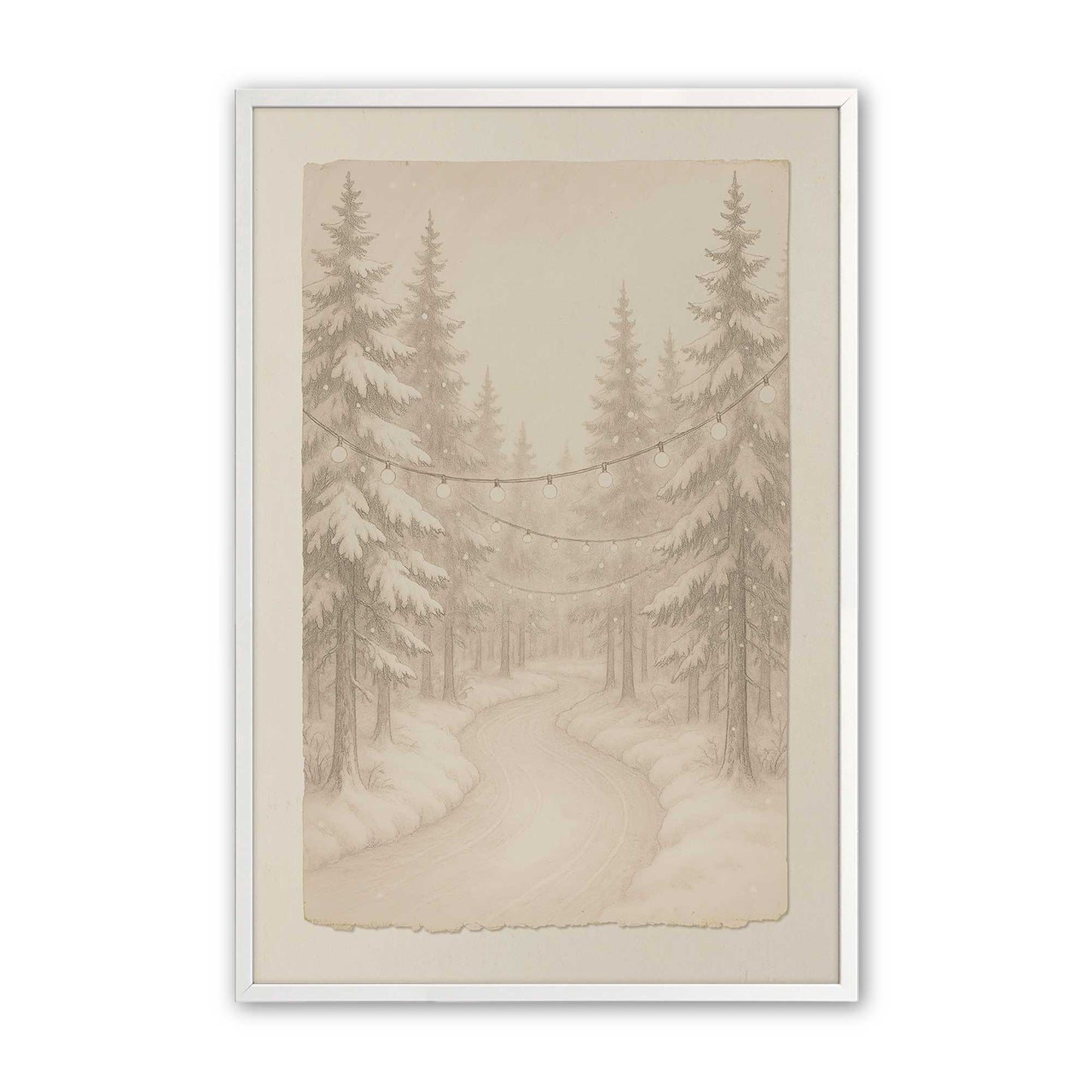 [Color:Opaque White], Picture of art in a Opaque White frame