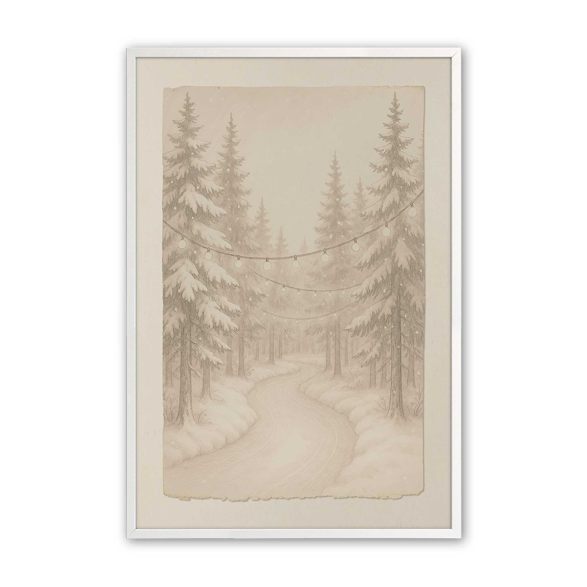[Color:Opaque White], Picture of art in a Opaque White frame