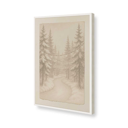 [Color:Opaque White], Picture of art in a Opaque White frame of the corner