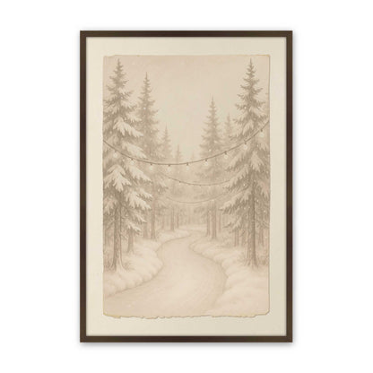 [Color:Brown], Picture of art in a Brown frame